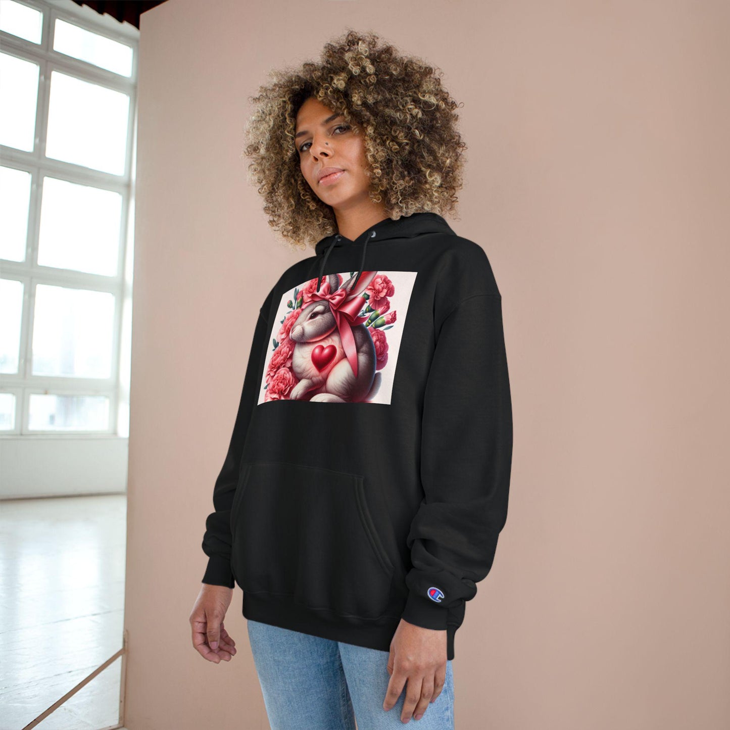 Adorable Rabbit Champion Sweatshirt - Cozy Spring Celebration Attire for Easter and Beyond - Toddcraft
