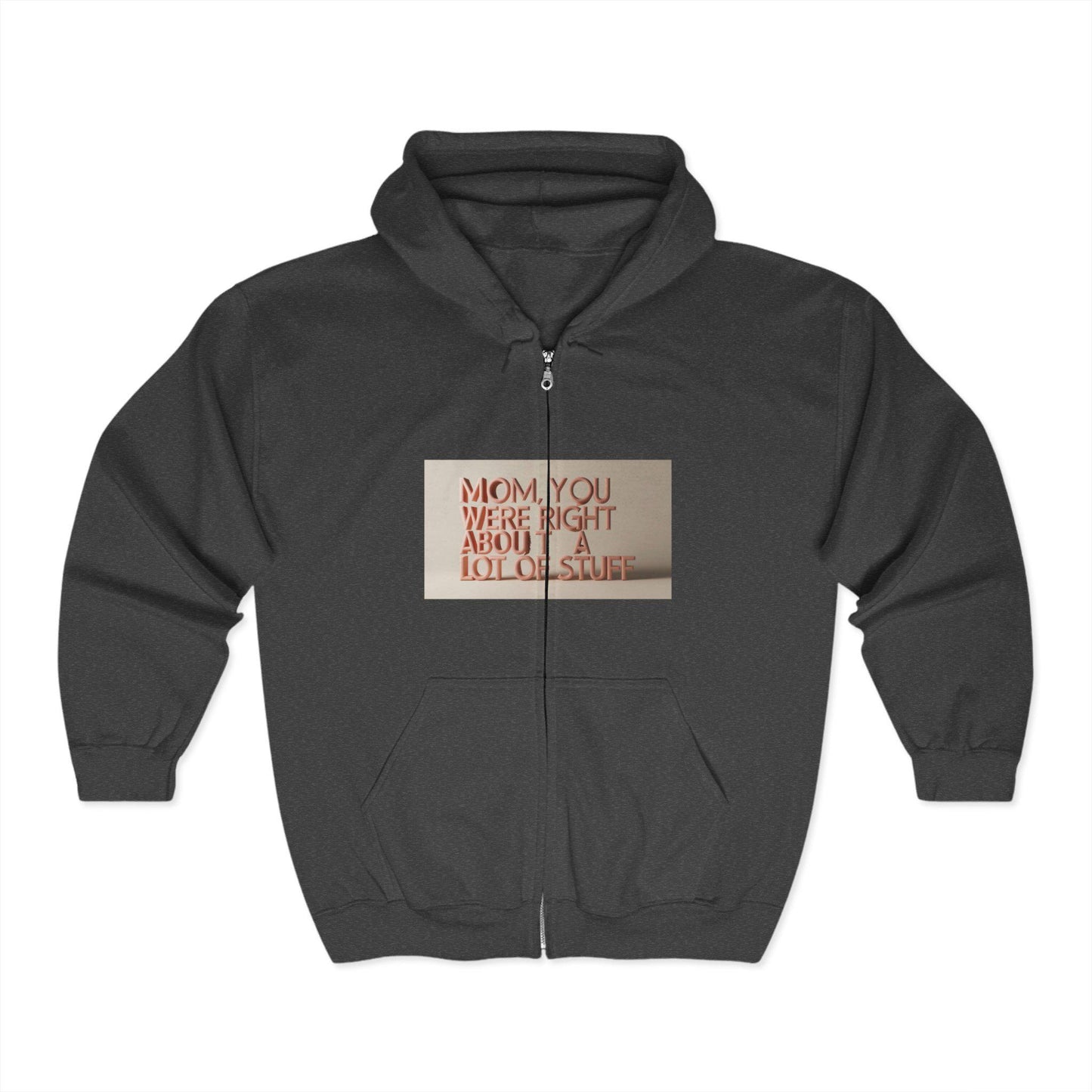 Cozy Mom Quote Hoodie: Funny Unisex Zip Sweatshirt for Birthdays, Celebrations & Casual Wear - Toddcraft