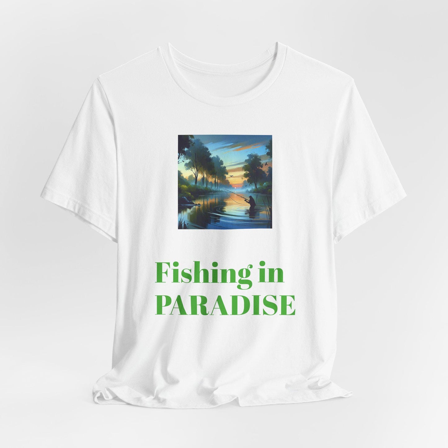 Fishing Sunrise Tee Unisex Jersey Short Sleeve Shirt Outdoor Angler Gift Casual Summer Top - Toddcraft