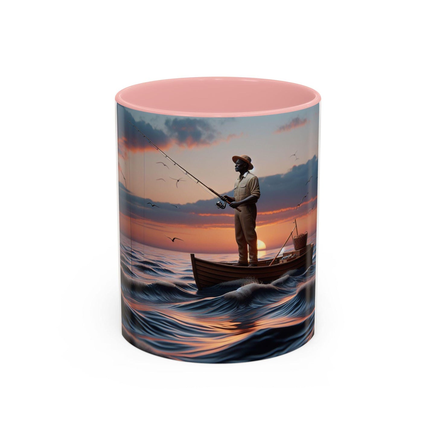 Stylish Accent Coffee Mug - Elegant Ceramic Cup for Hot Beverages (11 or 15 oz) - Toddcraft