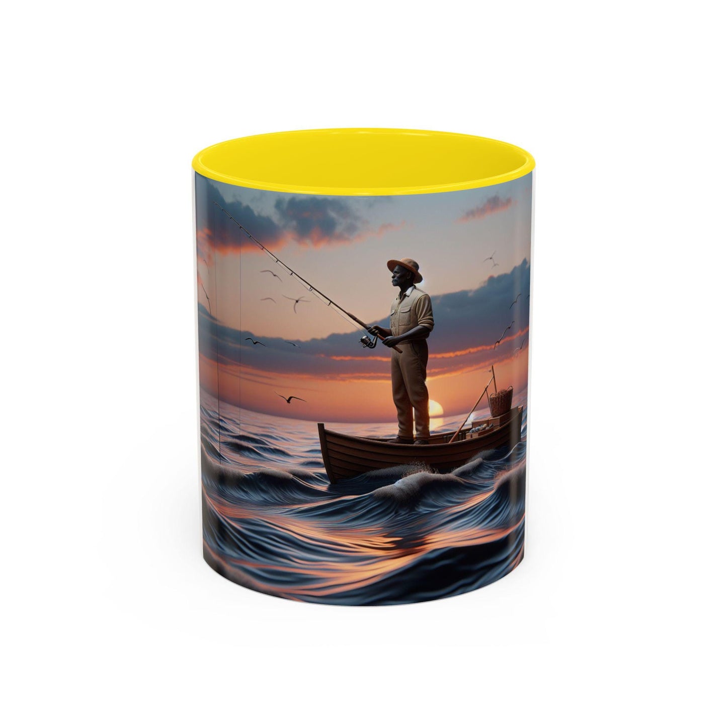 Stylish Accent Coffee Mug - Elegant Ceramic Cup for Hot Beverages (11 or 15 oz) - Toddcraft
