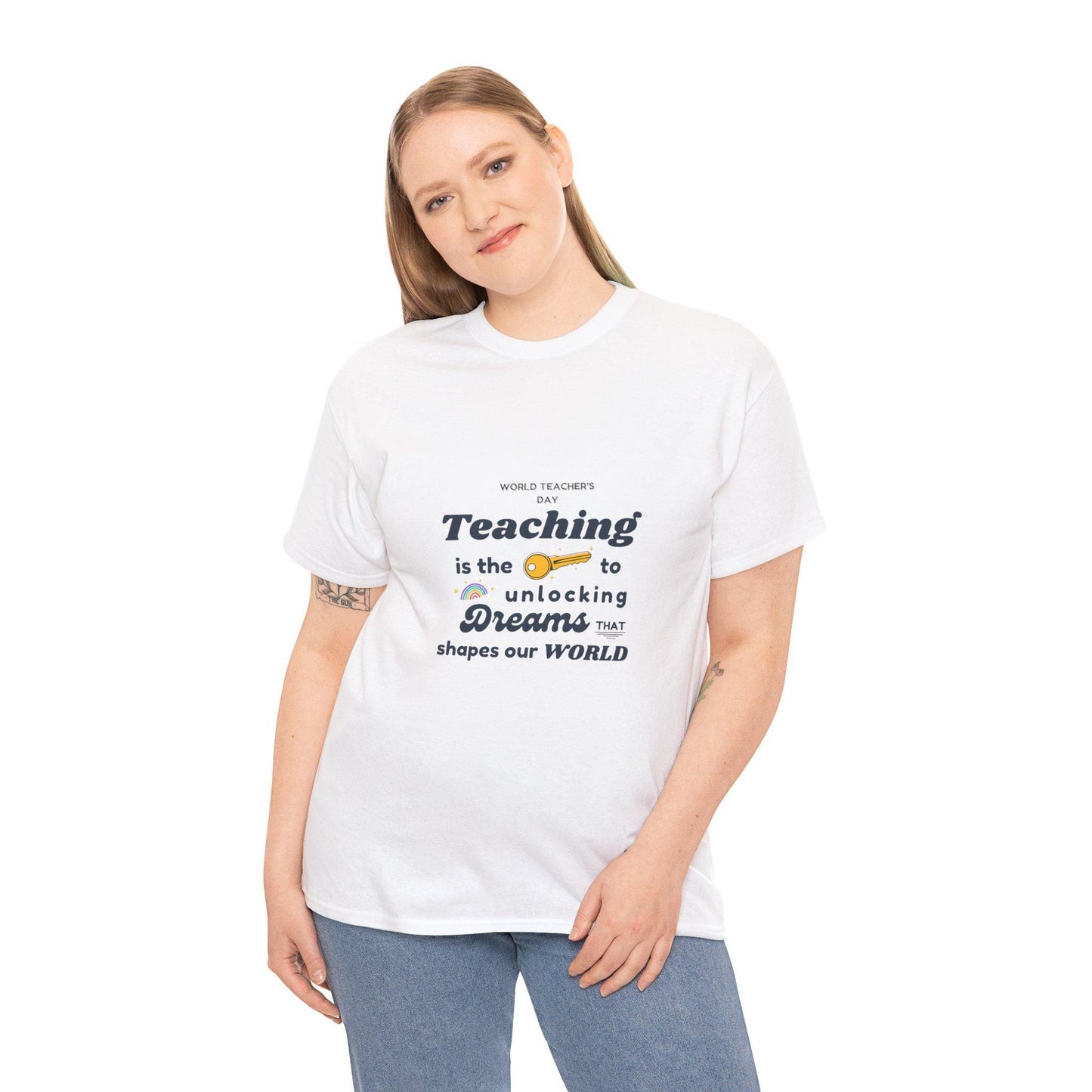 Teacher Gift Unisex Heavy Cotton Tee Comfortable, Durable Shirt for Educators & School Staff, Perfect Appreciation Present - Toddcraft