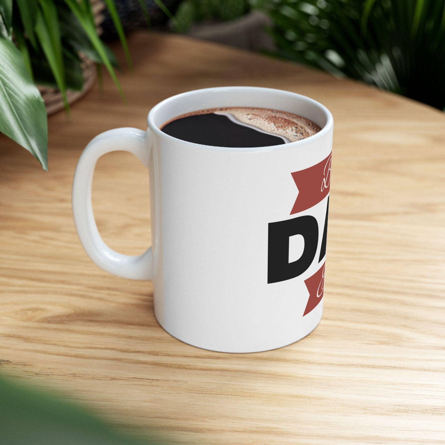 Best Dad Ever Ceramic Mug - Happy Fathers Day Gift from Mom Family, 11oz 15oz Coffee Cup for Dad - Toddcraft