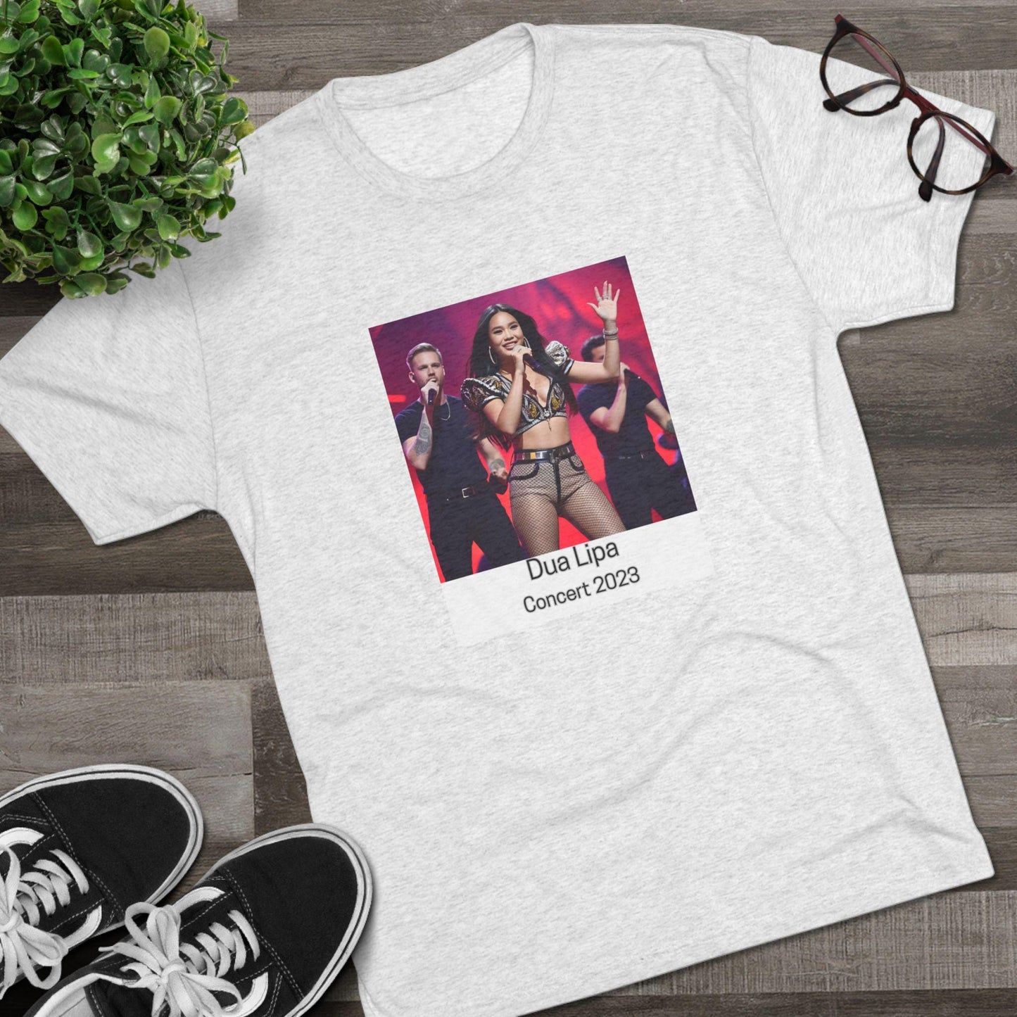 Dua Lipa Concert 2023 Unisex Tri-Blend Crew Tee - Soft Vintage Band Shirt for Music Fans - Toddcraft
