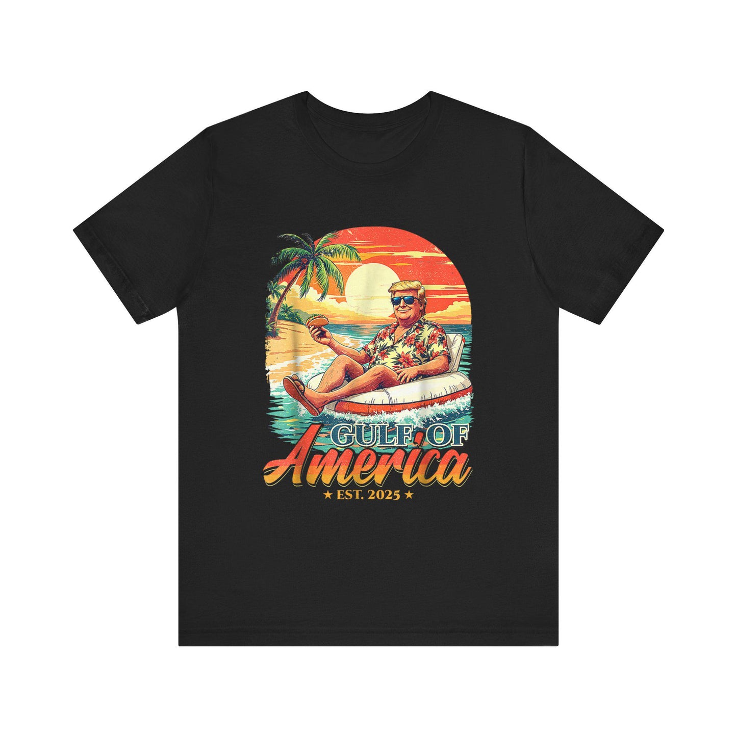 Trump 2025 Unisex Jersey Tee - Gulf of America President Short Sleeve Shirt, Political Gift - Toddcraft
