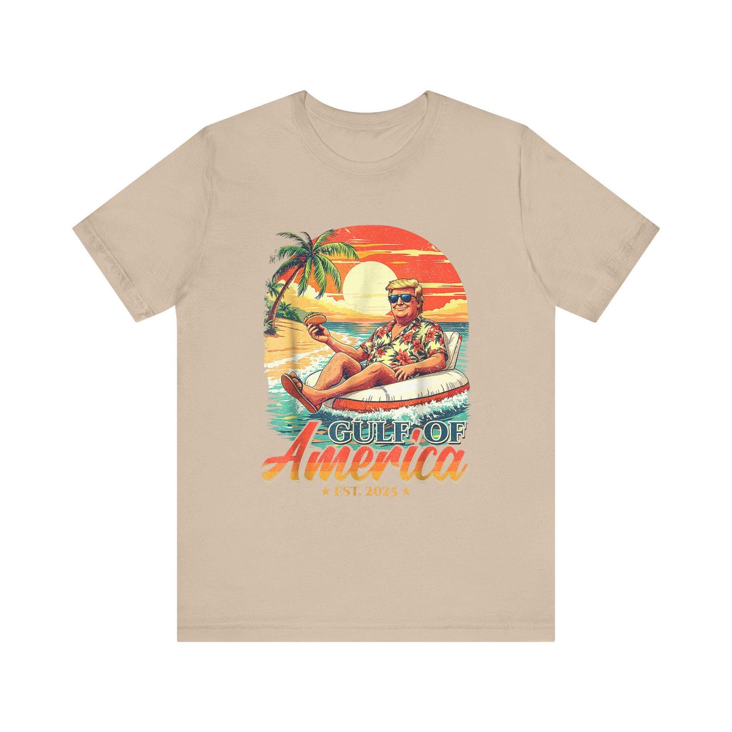 Trump 2025 Unisex Jersey Tee - Gulf of America President Short Sleeve Shirt, Political Gift - Toddcraft