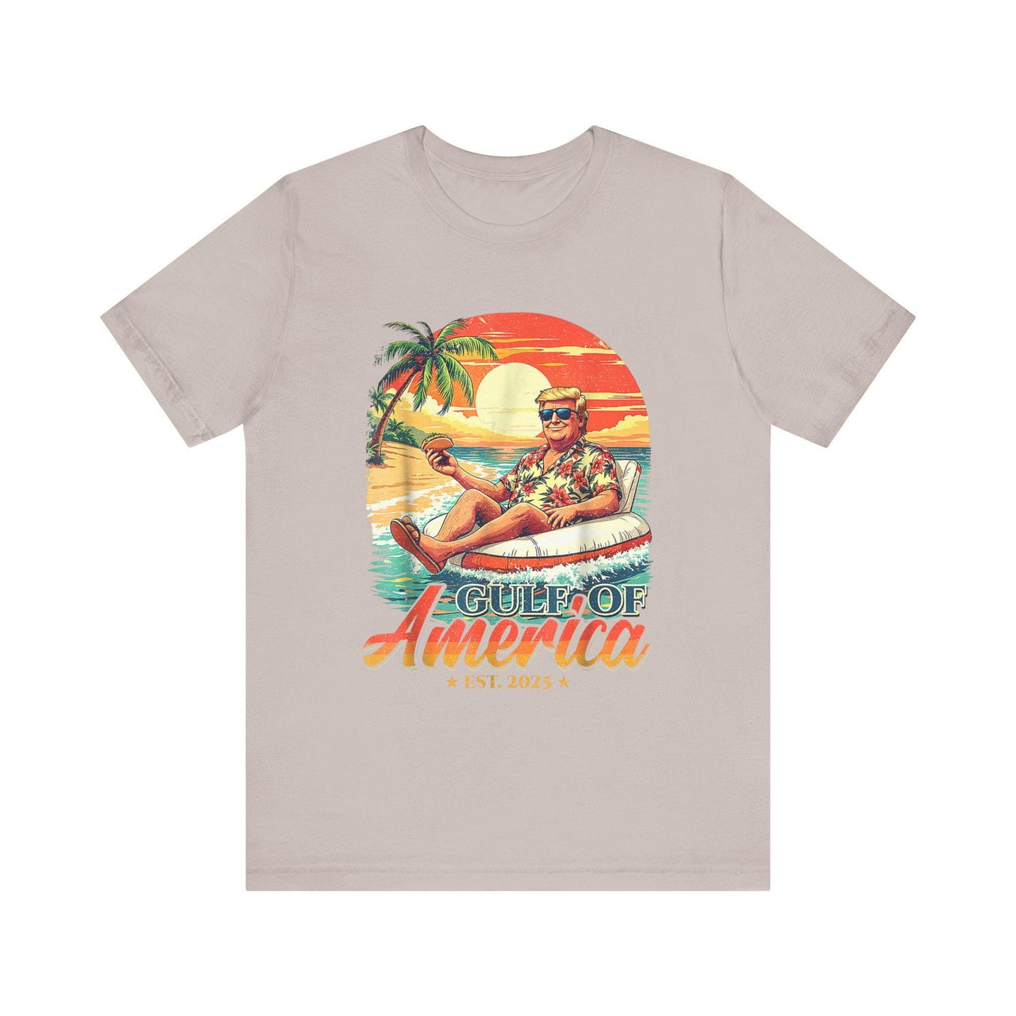 Trump 2025 Unisex Jersey Tee - Gulf of America President Short Sleeve Shirt, Political Gift - Toddcraft