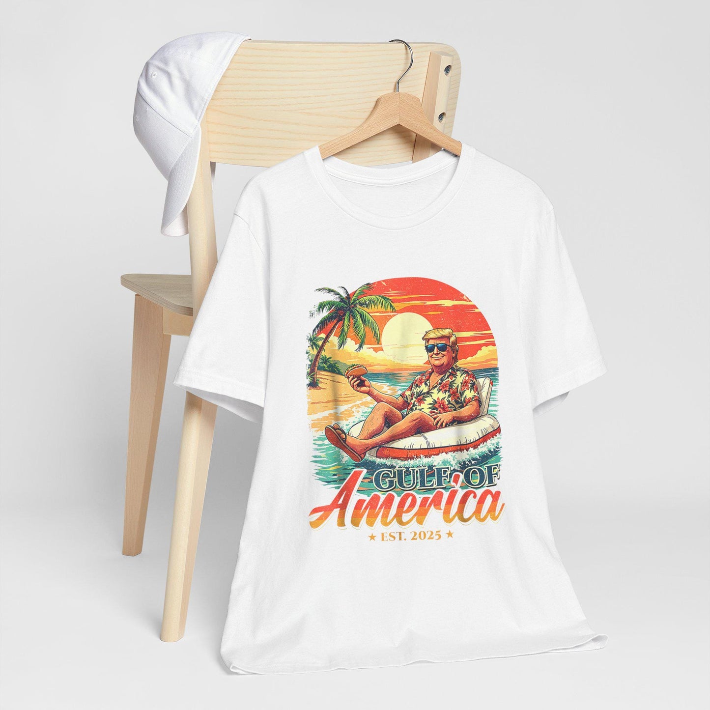 Trump 2025 Unisex Jersey Tee - Gulf of America President Short Sleeve Shirt, Political Gift - Toddcraft