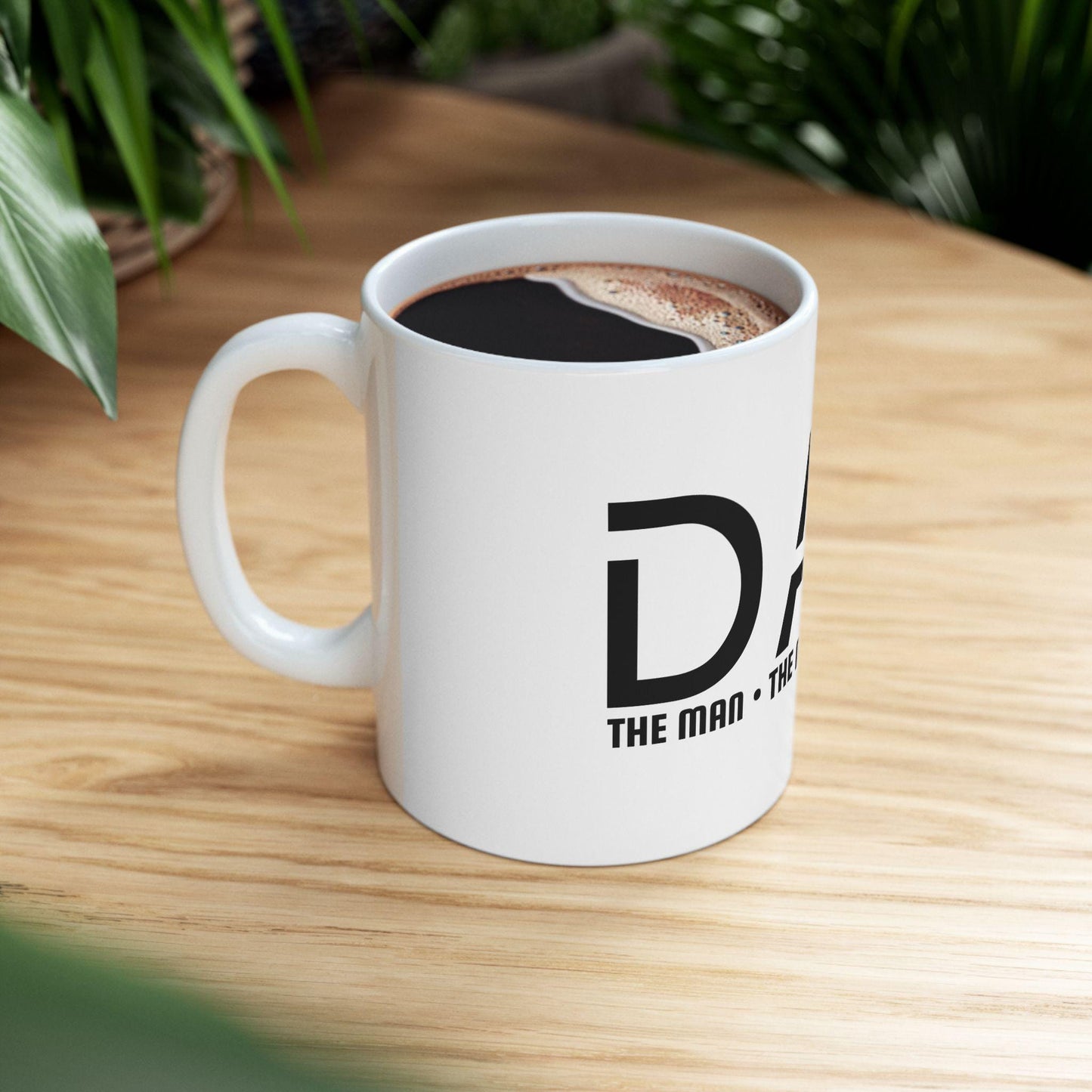 Dad The Myth The Man The Legend Ceramic Mug - 11oz 15oz Fathers Day Gift for Dad, Coffee Cup from Sons, Daughters & Wives - Toddcraft