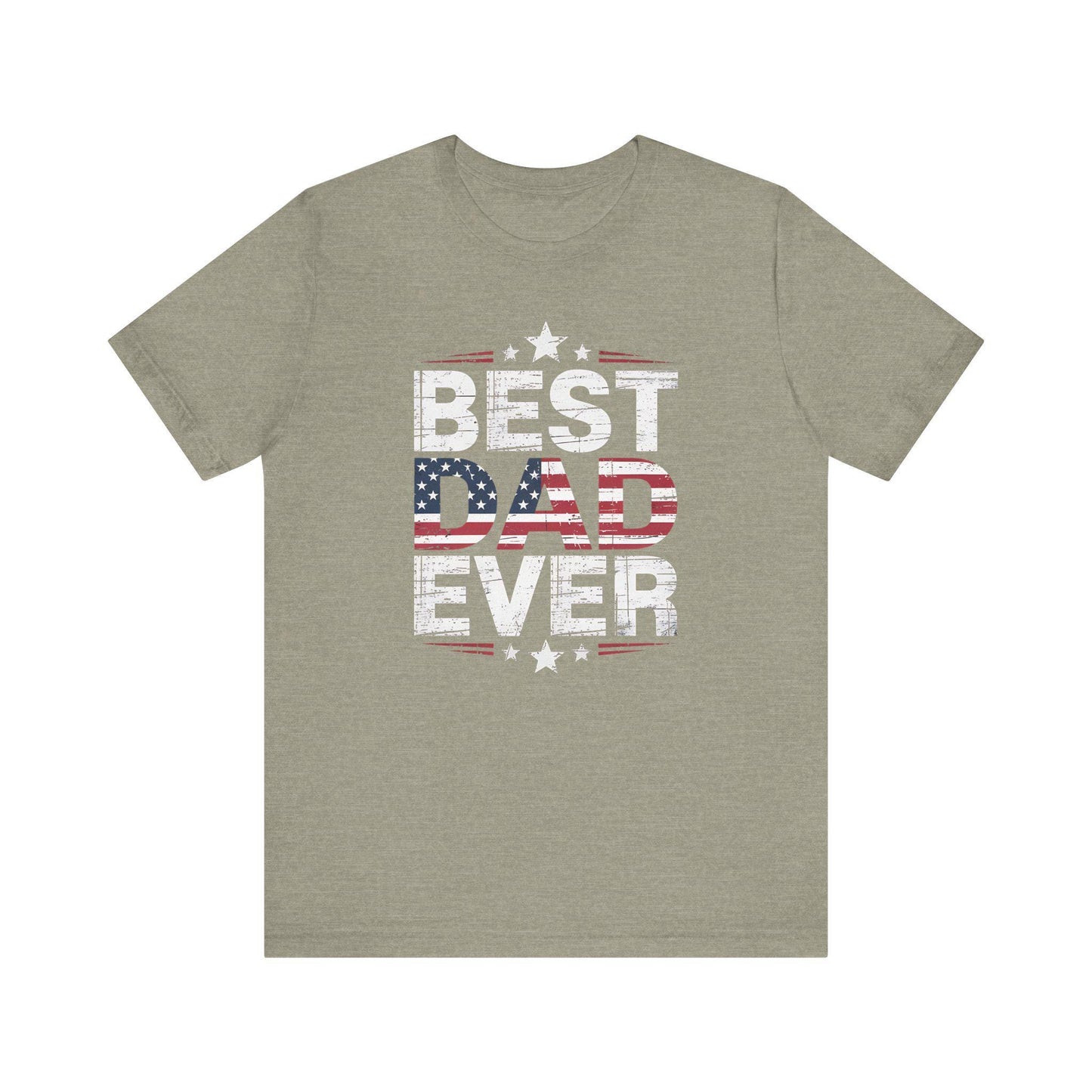Best Dad Ever T-Shirt Unisex Jersey Short Sleeve Tee Fathers Day Gift from Kids Brothers Sister Moms Celebration - Toddcraft