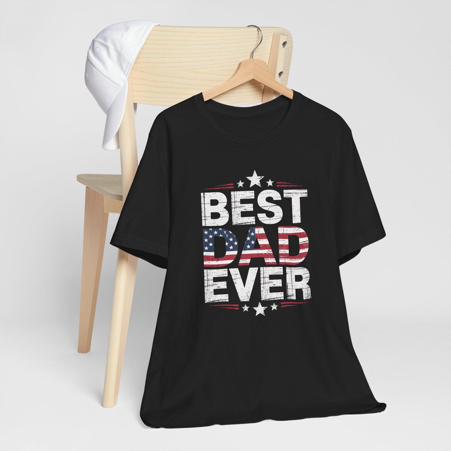 Best Dad Ever T-Shirt Unisex Jersey Short Sleeve Tee Fathers Day Gift from Kids Brothers Sister Moms Celebration - Toddcraft