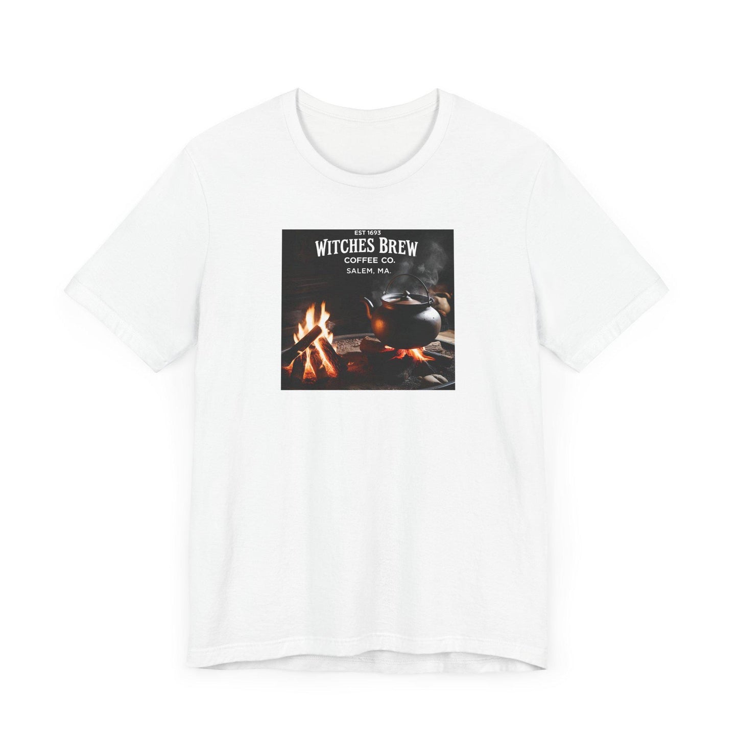 Salem Witch Project Coffee Co Vintage Tee Unisex Jersey Short Sleeve Shirt with Tea Container Design - Toddcraft