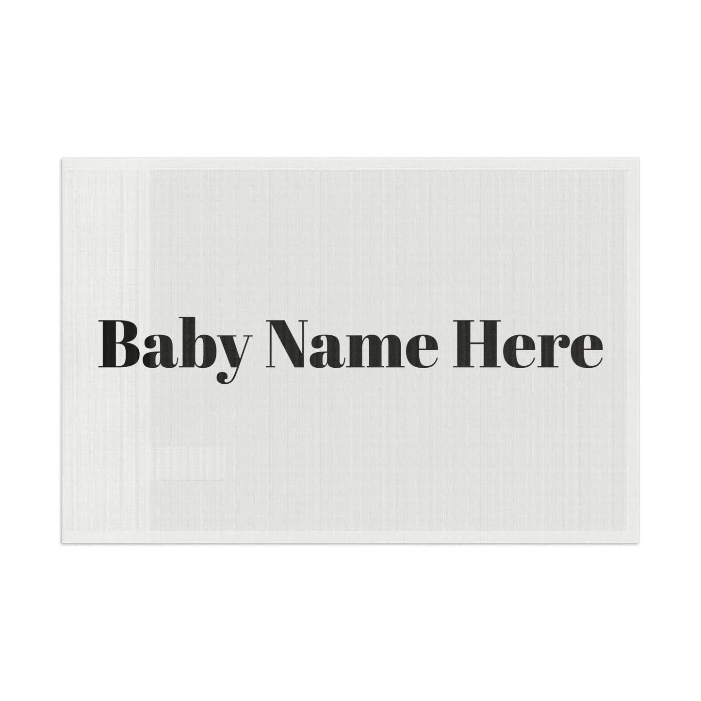 Personalized Baby Name Flag - Custom Nursery Decor with First & Last Name, Baby Shower Gift, Customized Baby Wall Hanging - Toddcraft