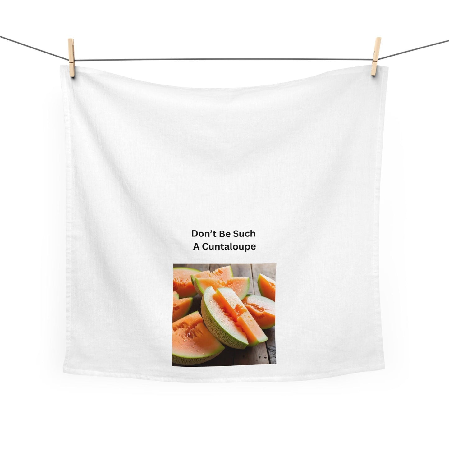 Inappropriate Tea Towel Waffle Kitchen Towel Absorbent Housewarming Gift Stocking Stuffer Cuntaloupe Tea Decor - Toddcraft