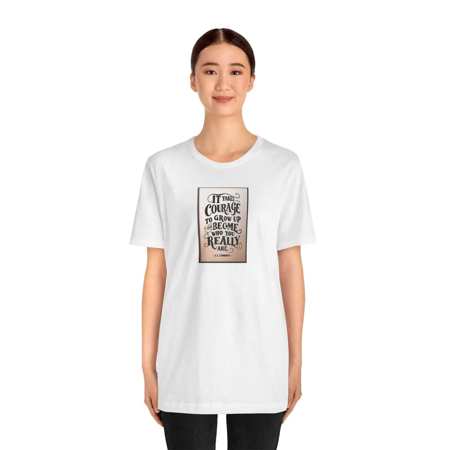 E. E. Cummings Inspirational Quote T-Shirt Unisex Jersey Short Sleeve Tee Poet Essayist Classic Wall Art Tee - Toddcraft