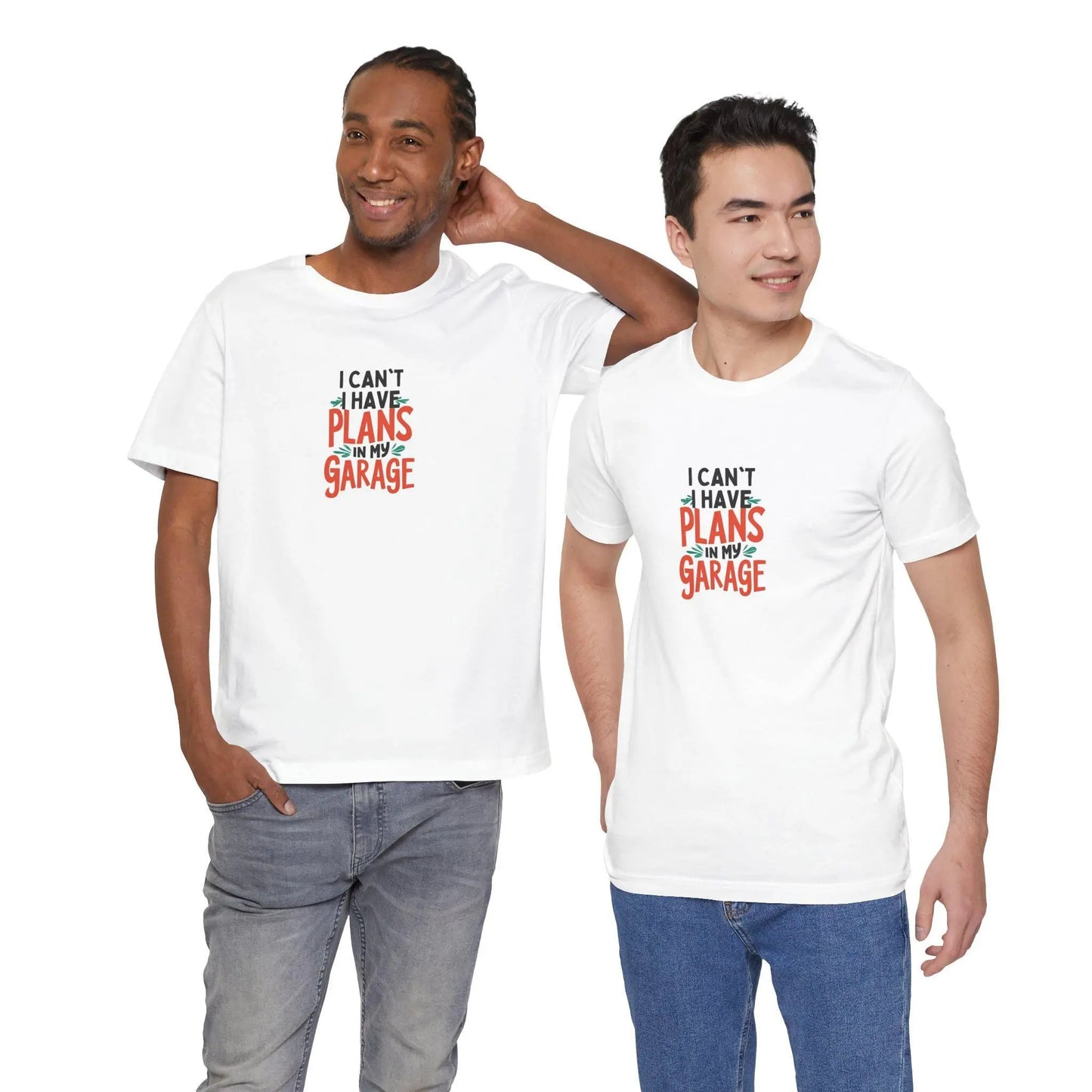 Fathers Day Garage Gift Shirt Unisex Jersey Tee I Can't Have Plans Funny Dad T-Shirt from Son Daughter or Wife - Toddcraft