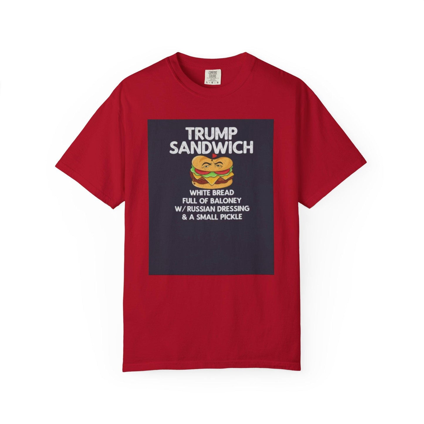Trump Sandwich Unisex Garment-Dyed T-Shirt - Graphic Political Tee, Vintage Style, Casual Comfortable Fit, Cool Gift Idea - Toddcraft