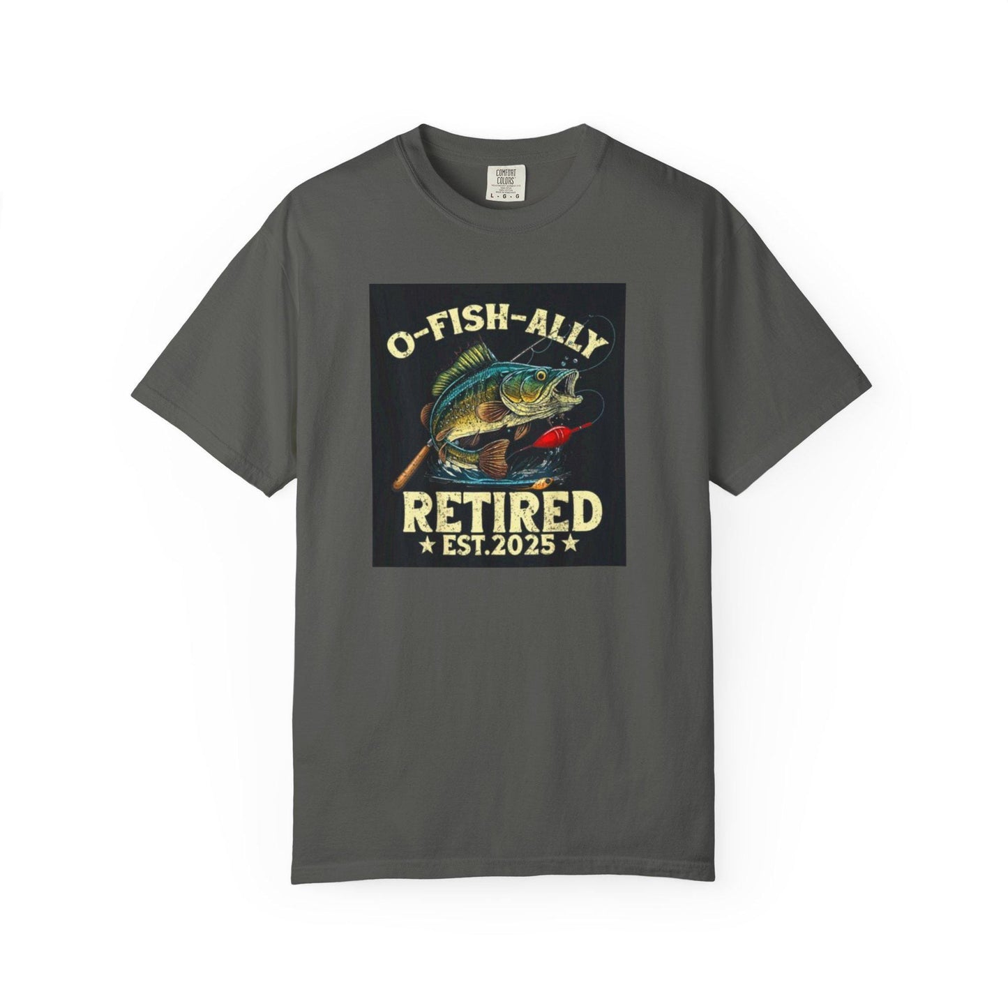 Fishing T-Shirt Unisex Garment-Dyed Retro Fish Alley Design Perfect Gift for Dad or Grandpa, Casual Outdoor Tee - Toddcraft