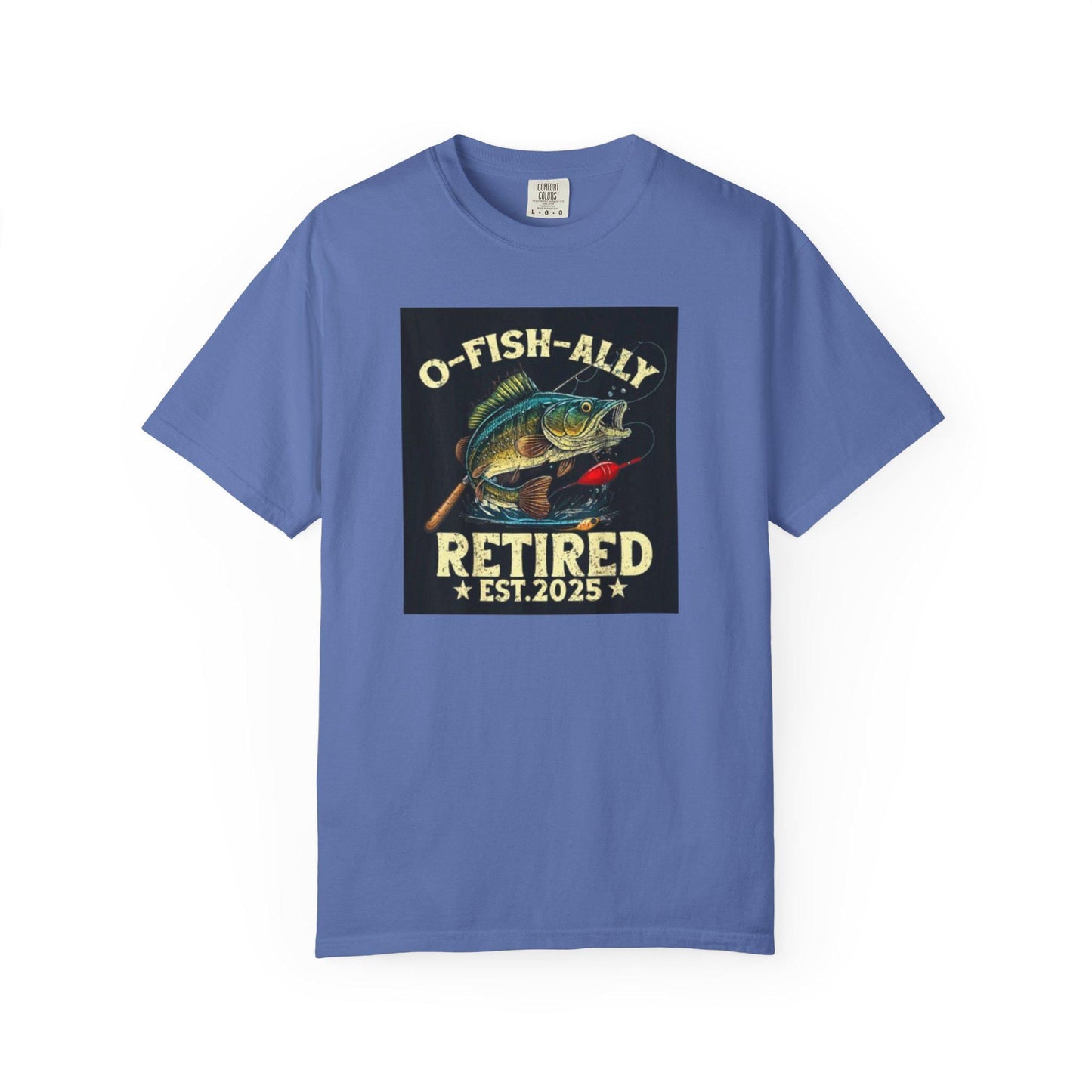 Fishing T-Shirt Unisex Garment-Dyed Retro Fish Alley Design Perfect Gift for Dad or Grandpa, Casual Outdoor Tee - Toddcraft