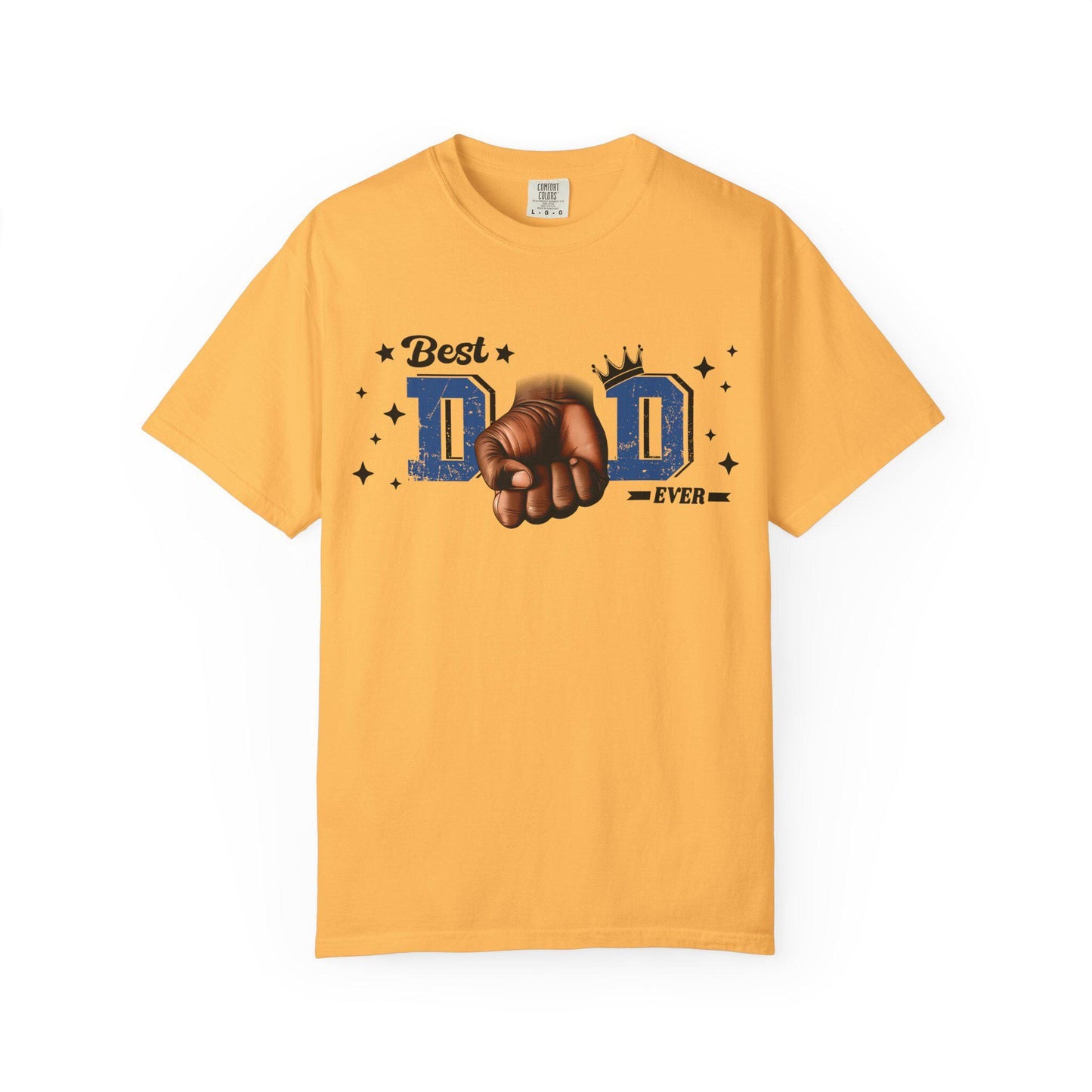 Best Dad Ever Shirt | Fathers Day Gift for Dad | Unisex Fist Bump Graphic Tee | Cool Garment-Dyed Dad T-Shirt - Toddcraft