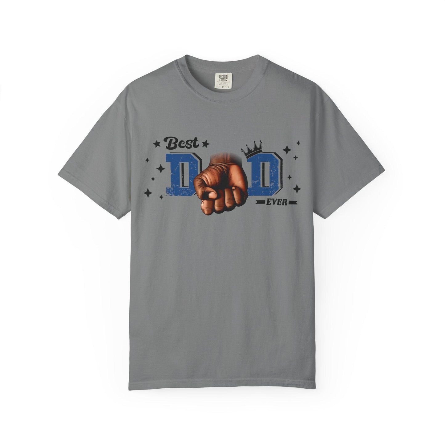 Best Dad Ever Shirt | Fathers Day Gift for Dad | Unisex Fist Bump Graphic Tee | Cool Garment-Dyed Dad T-Shirt - Toddcraft