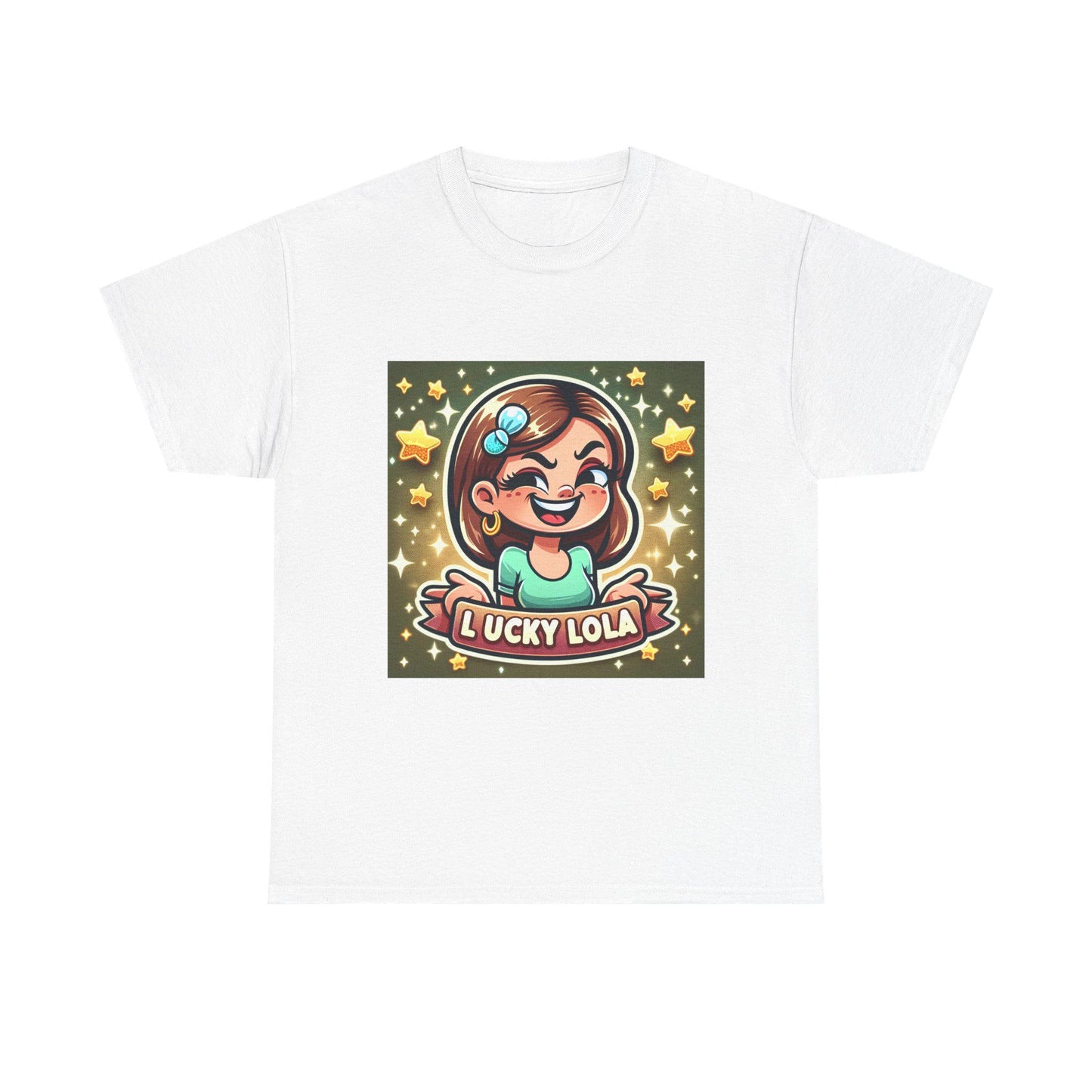 Lucky Lola Unisex Retro Graphic Tee - Vintage Style Cotton Shirt, Bold Print, TikTok Trend - Toddcraft