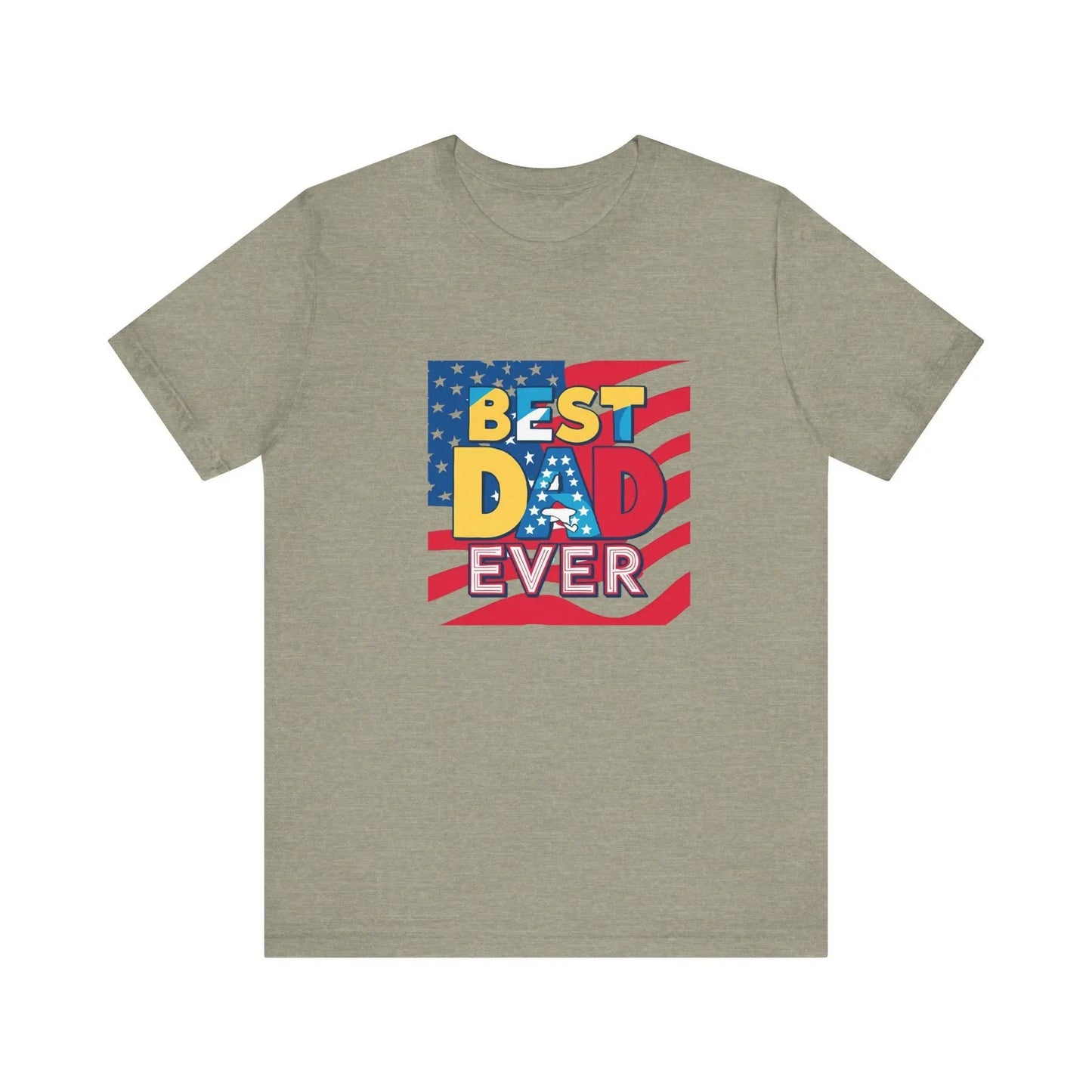 Best Dad Ever T-Shirt Unisex Jersey Short Sleeve Tee Fathers Day Gift from Wife Son or Daughter - Toddcraft