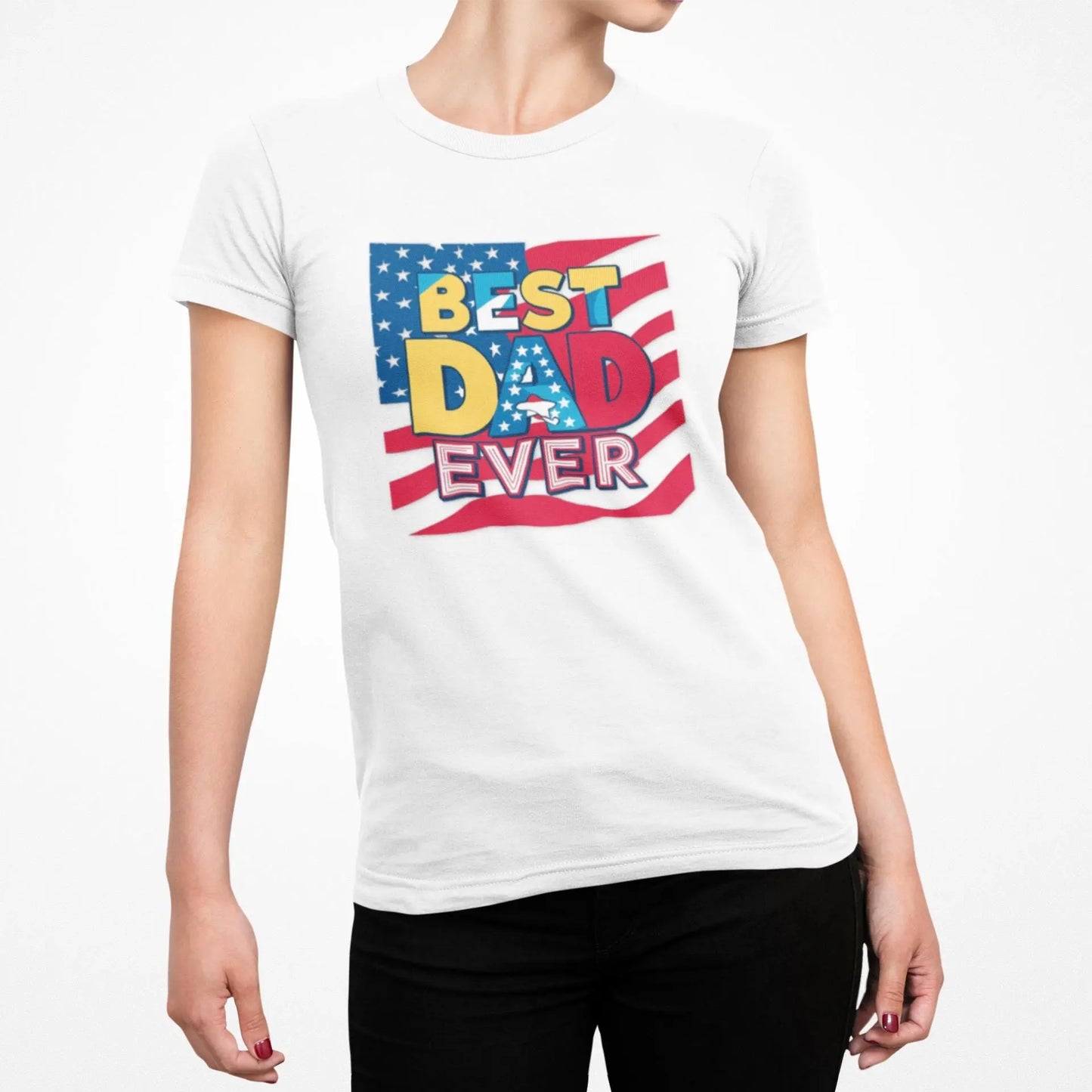Best Dad Ever T-Shirt Unisex Jersey Short Sleeve Tee Fathers Day Gift from Wife Son or Daughter - Toddcraft