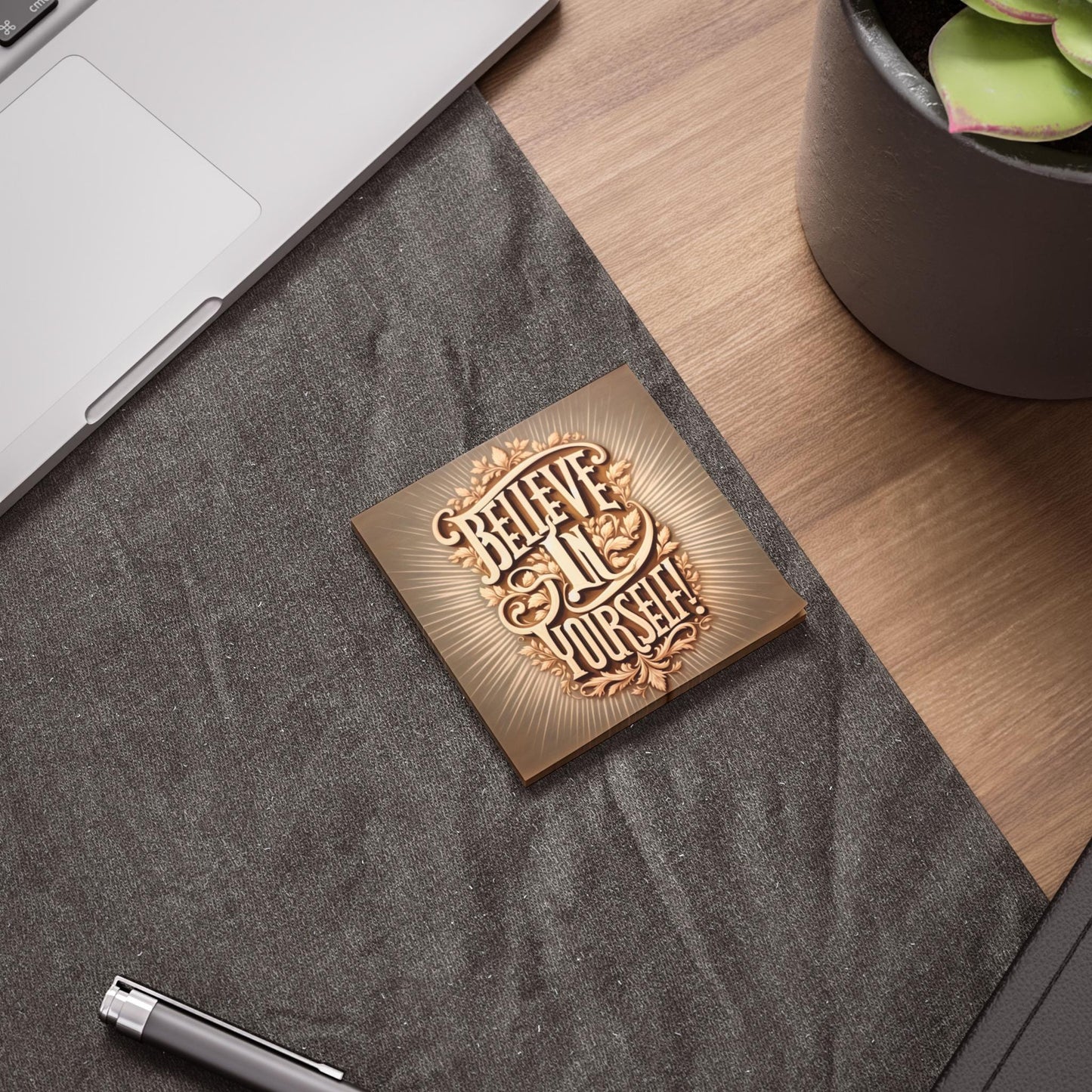 Believe In Yourself Inspirational Post-it Note Pads, Motivational Sticky Notes for Office, School & Gifts, Positive Affirmation Stationery - Toddcraft