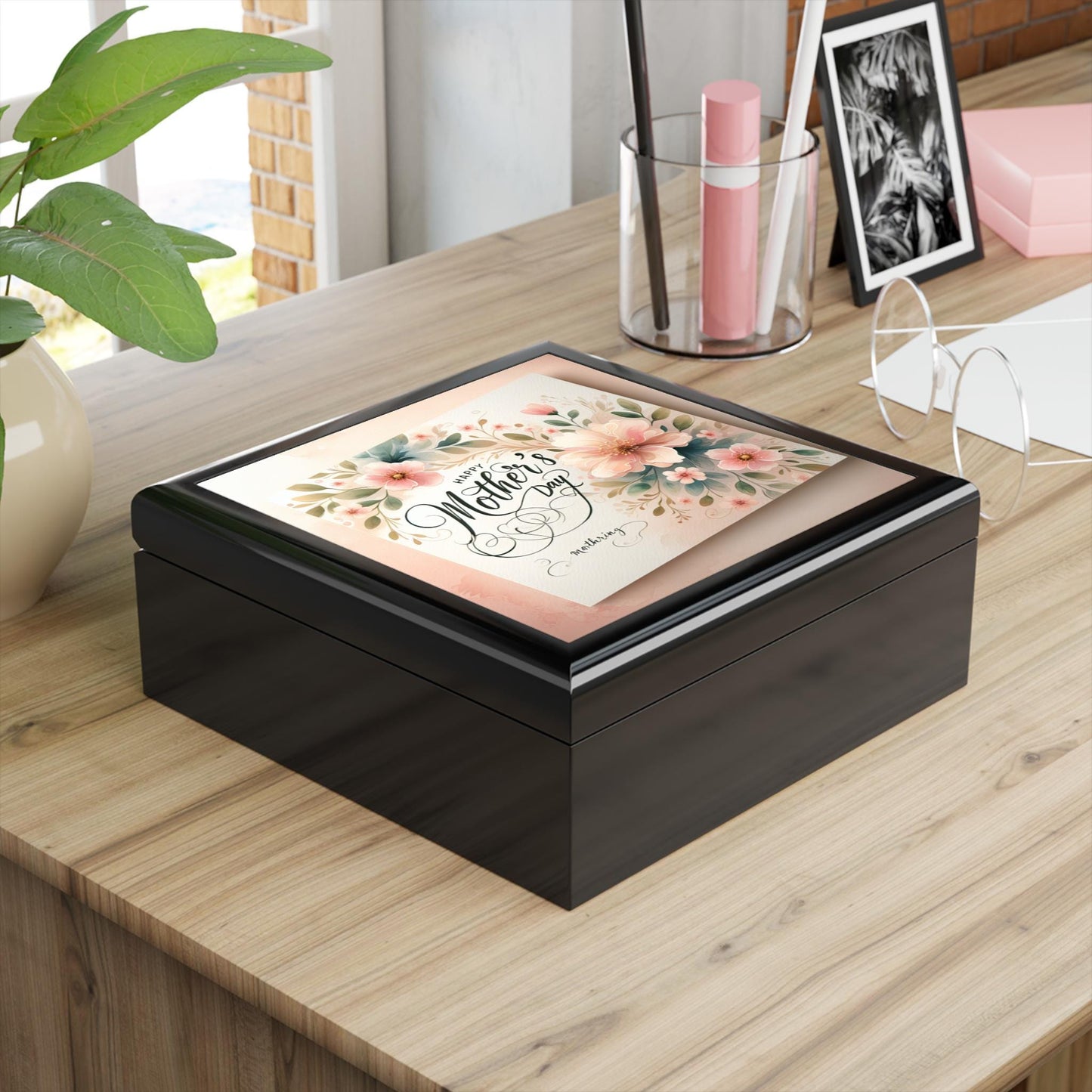 Elegant Wooden Jewelry Storage Organizer: Handcrafted Keepsake Chest for Necklaces, Rings & Accessories Mothers day gift from child - Toddcraft