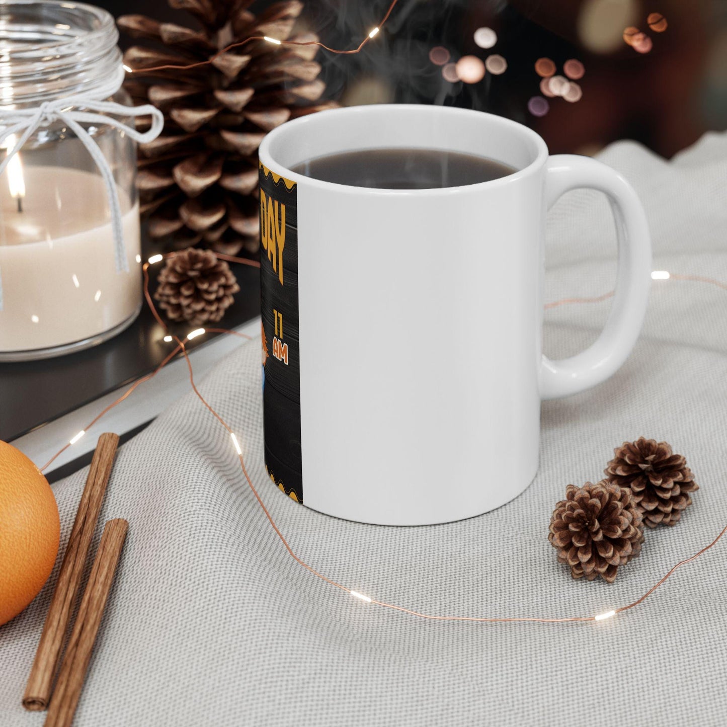 Handcrafted Ceramic Coffee Mug - Durable 11oz or 15oz Size Options for Hot Beverages Mothers day gift from husband son or daughter - Toddcraft