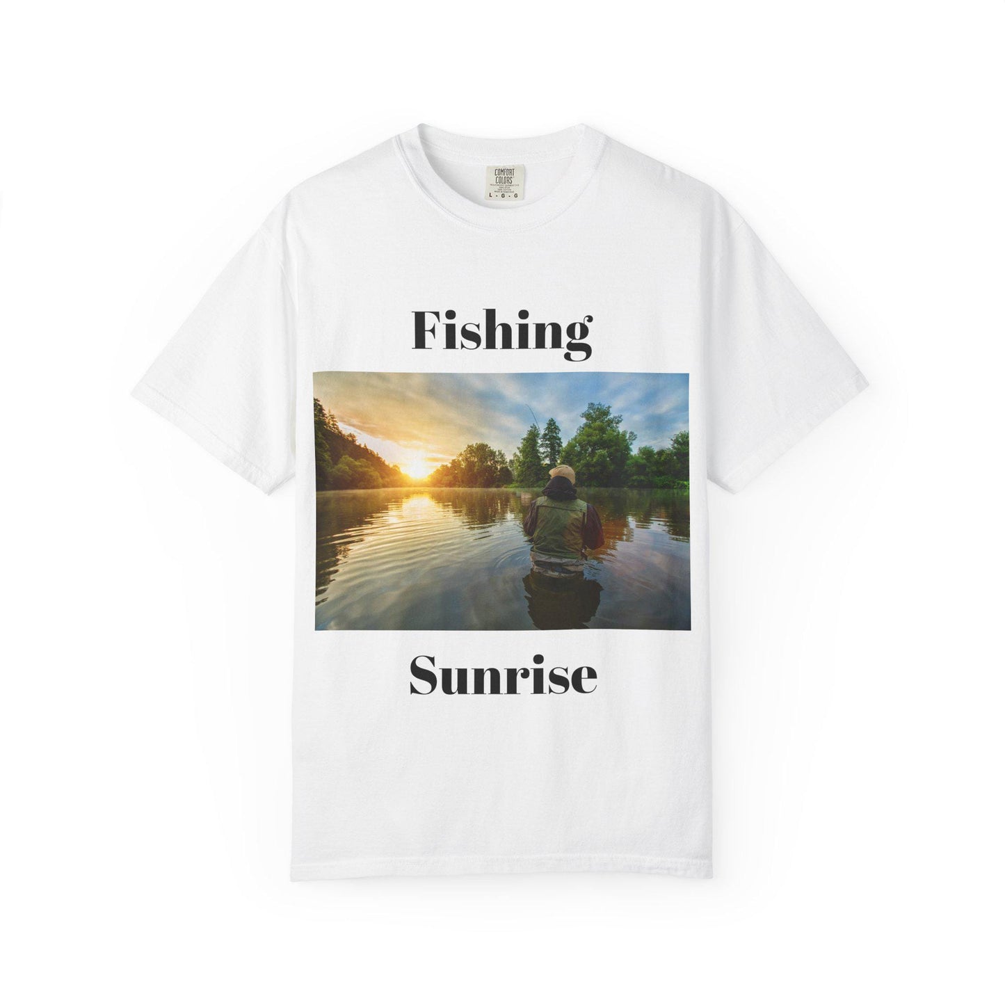 Fishing Sunrise T-Shirt Outdoors Fishing Tee, Early Morning Angler Shirt, Nature Lover Gift, Casual Comfortable Top for Men & Women - Toddcraft
