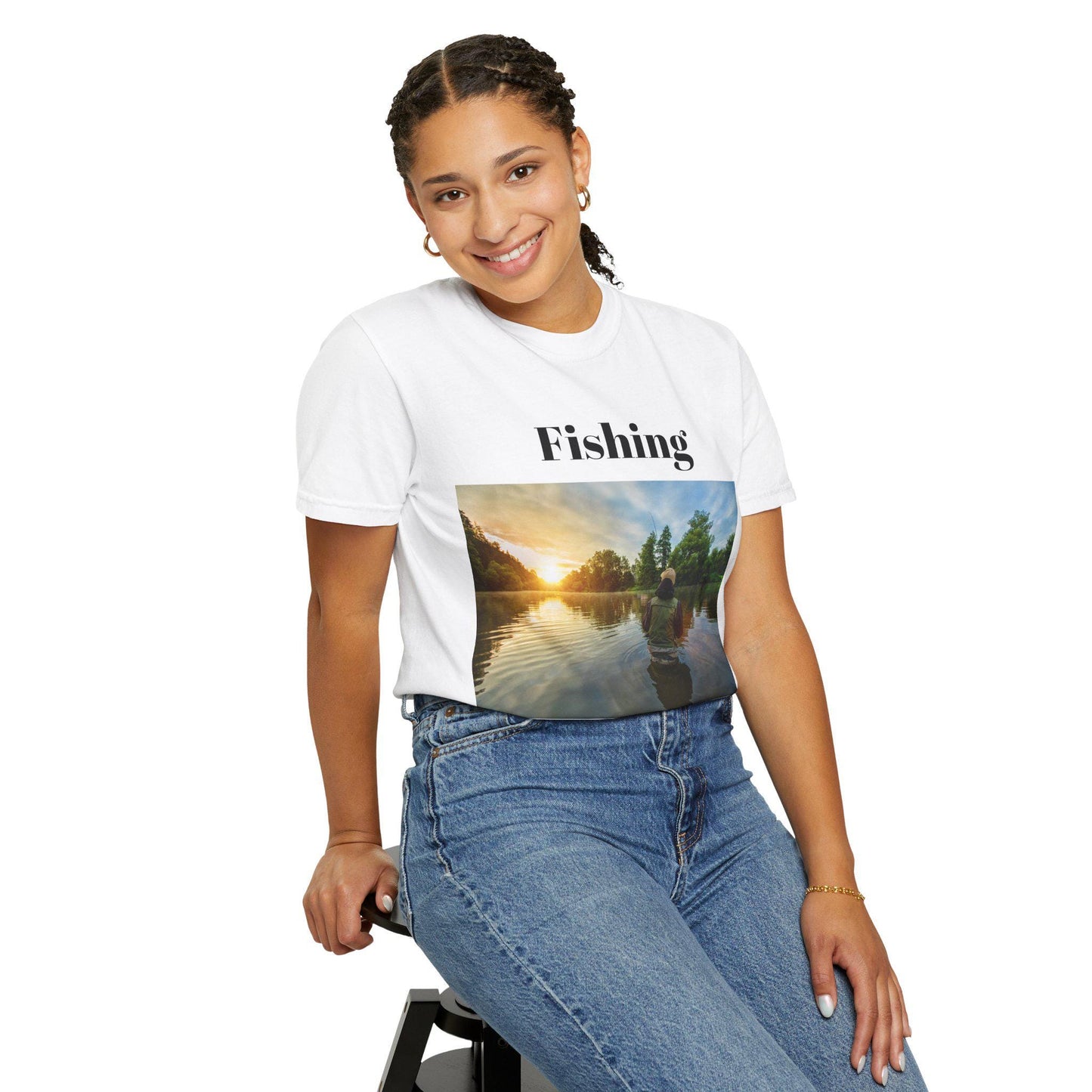 Fishing Sunrise T-Shirt Outdoors Fishing Tee, Early Morning Angler Shirt, Nature Lover Gift, Casual Comfortable Top for Men & Women - Toddcraft