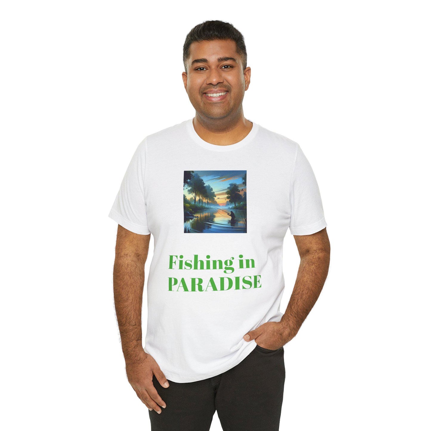 Fishing Sunrise Tee Unisex Jersey Short Sleeve Shirt Outdoor Angler Gift Casual Summer Top - Toddcraft