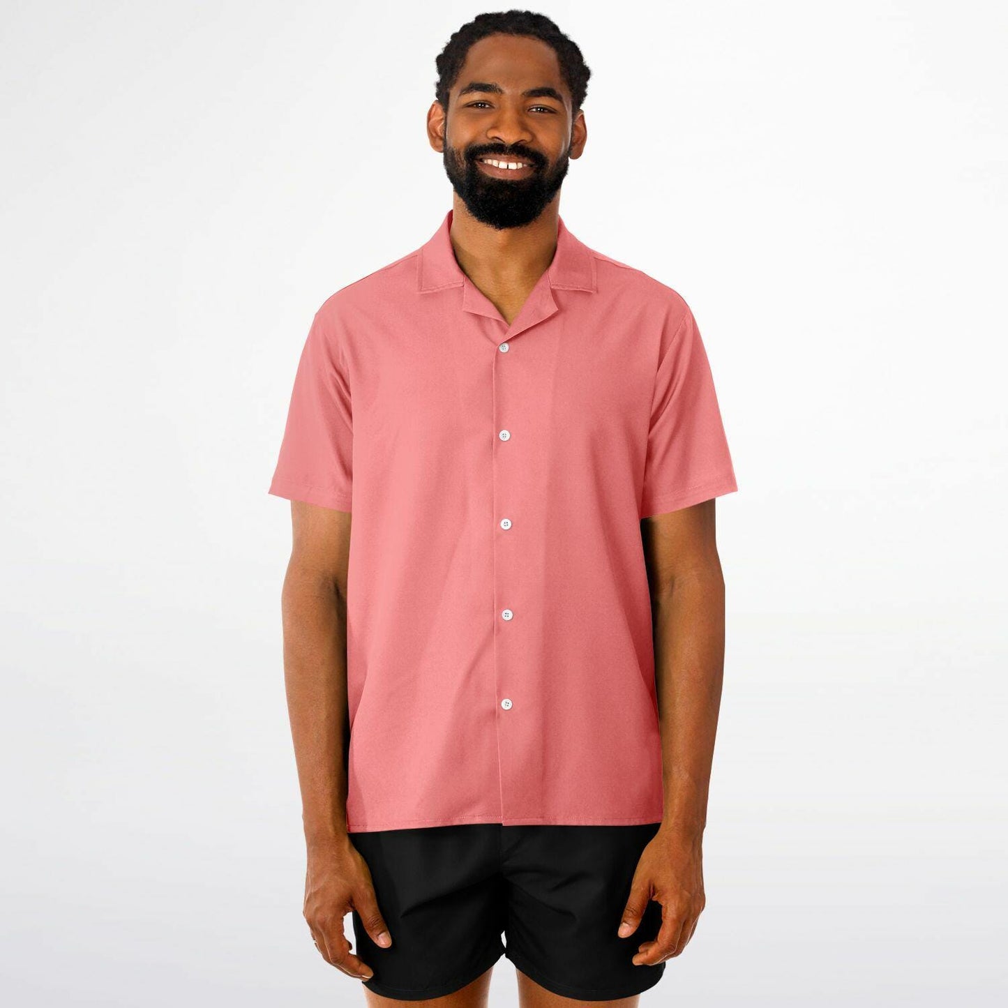 Men's Spread Collar Short Sleeve Button-Down Shirt AOP Tropical Print Casual Summer Shirt Lightweight Breathable Style - Toddcraft