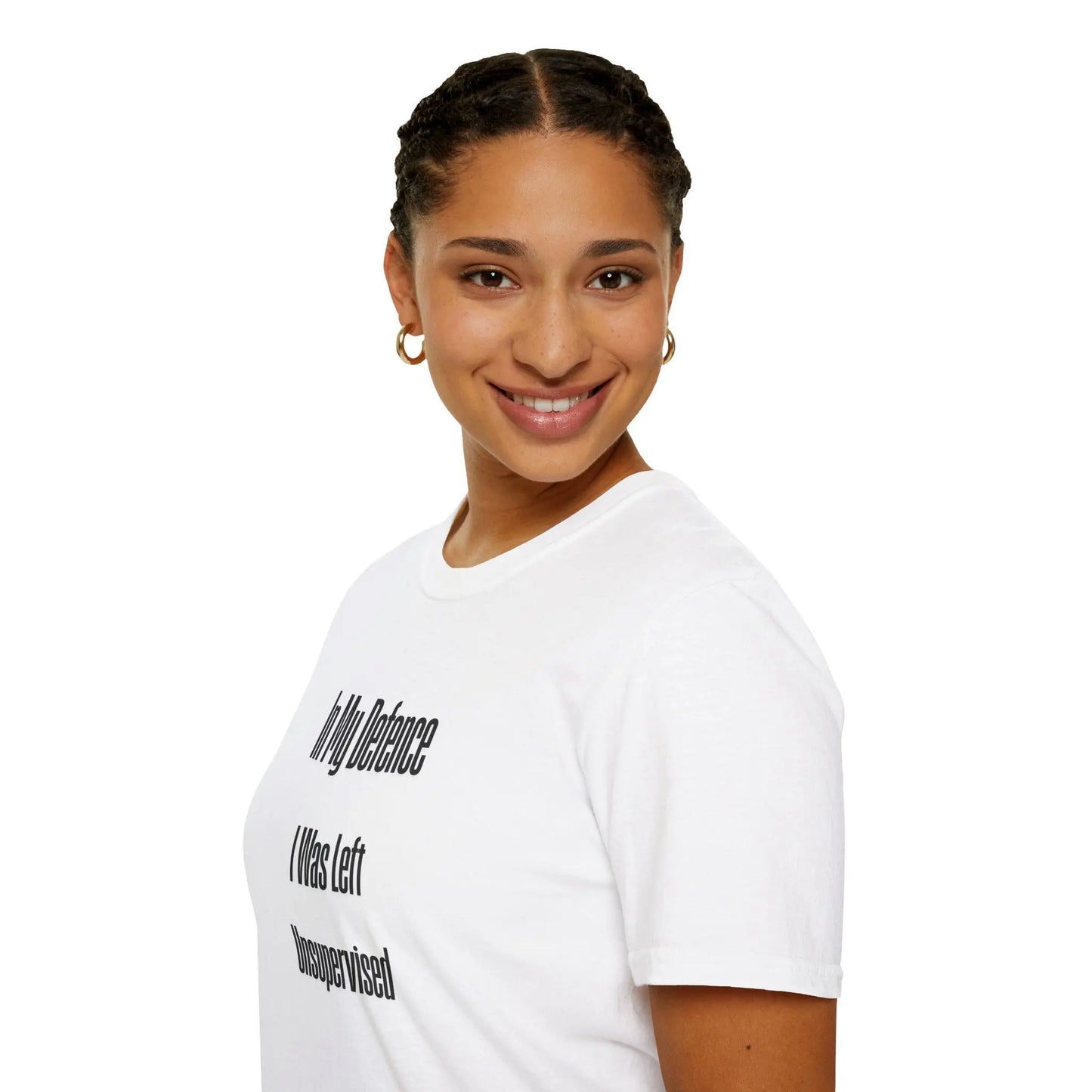 Funny Unisex T-Shirt - In My Defence I Was Left Unsupervised Soft Style Tee, Casual Humor Top - Toddcraft