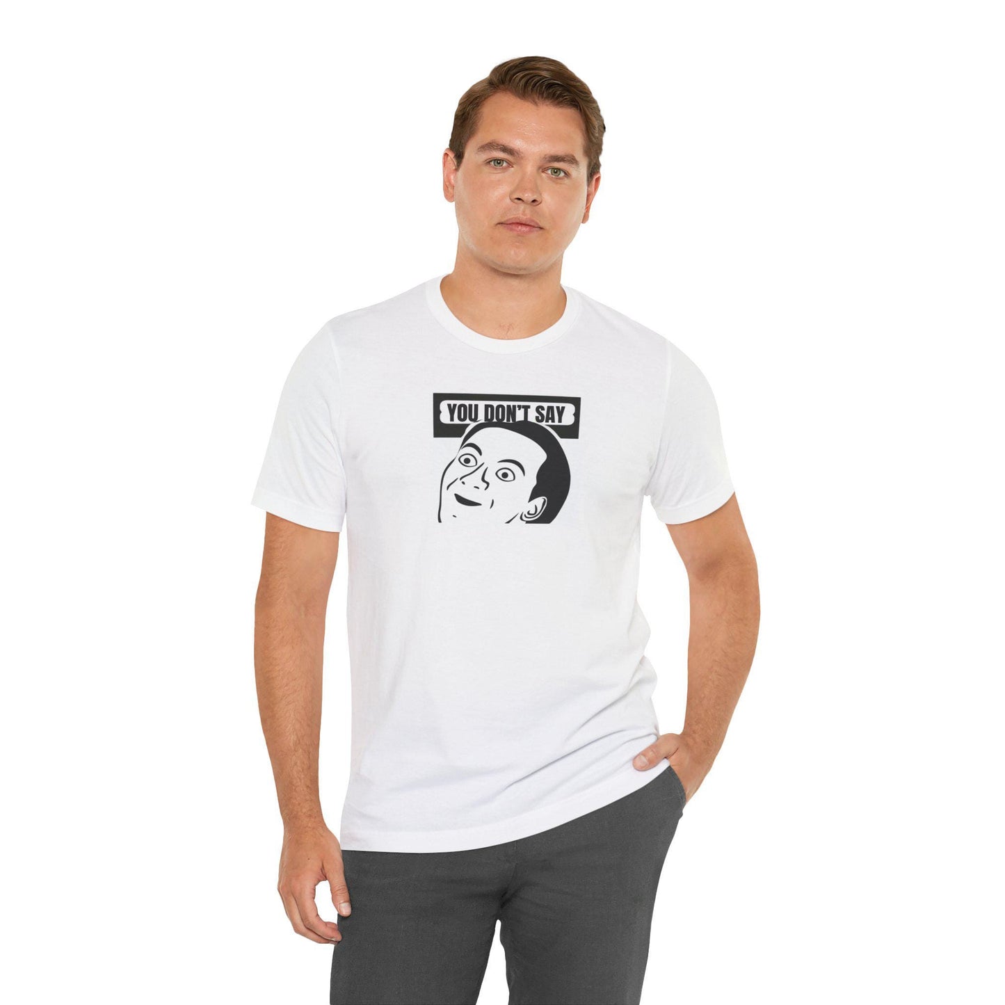 Nick cage graphic tshirt Versatile Unisex Jersey Short Sleeve T-Shirt: Comfortable, Stylish Everyday Wear for All - Toddcraft