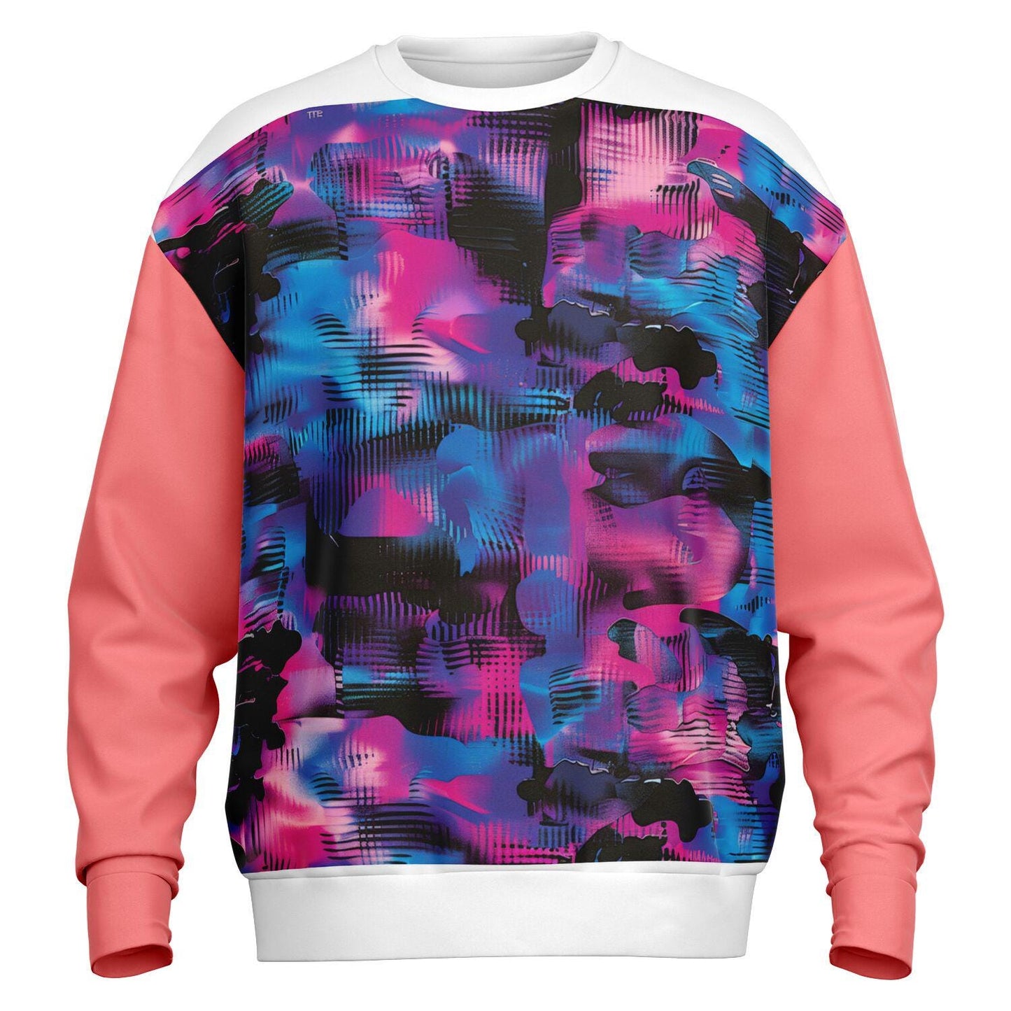 Vibrant AOP Oversized Sweatshirt Heavyweight, Colorful Bold Design for Sublimation" - Toddcraft