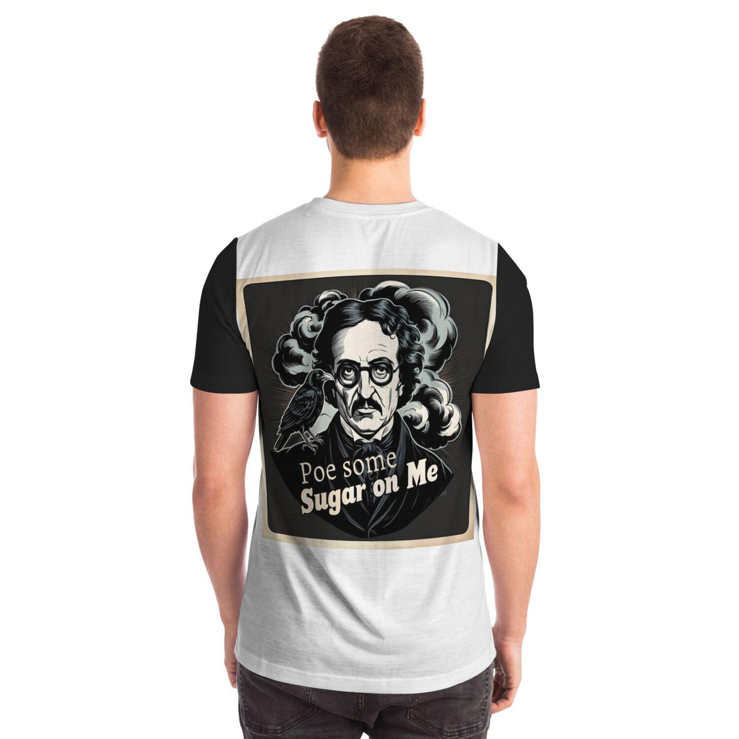 Edgar Allan Poe T-Shirt - Edgy Poe Some Sugar on Me Graphic Tee, Literary Gift, Dark Humor Shirt, Gothic Style Casual Wear - Toddcraft