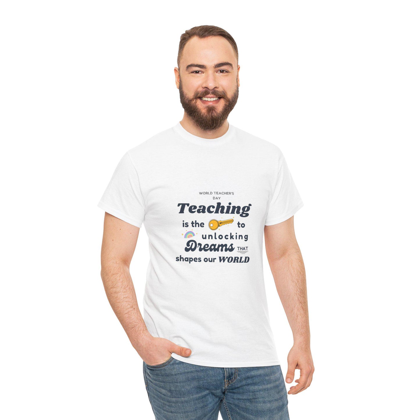 Teacher Gift Unisex Heavy Cotton Tee Comfortable, Durable Shirt for Educators & School Staff, Perfect Appreciation Present - Toddcraft