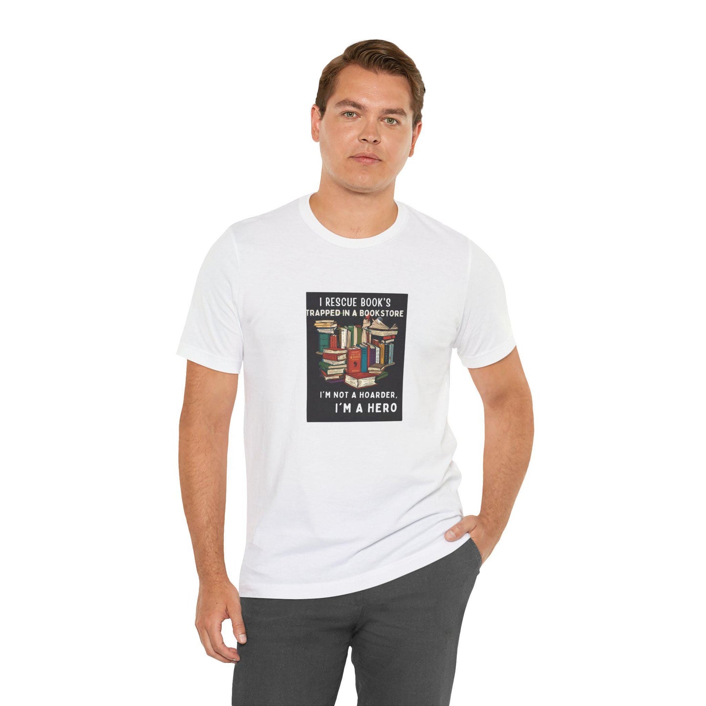 Librarian Gift Book Lover Comfortable Unisex Jersey T-Shirt: Versatile Short Sleeve Tee for Everyday Casual Wear - Toddcraft