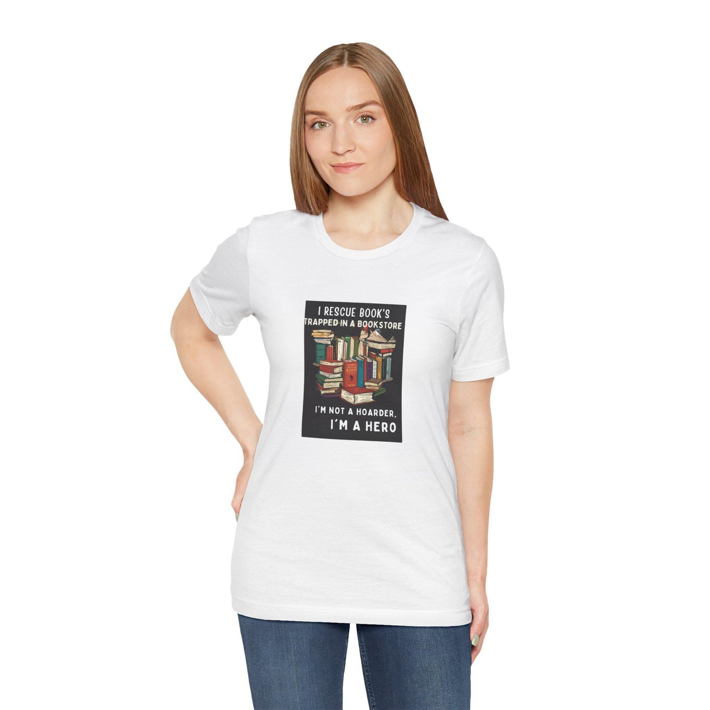 Librarian Gift Book Lover Comfortable Unisex Jersey T-Shirt: Versatile Short Sleeve Tee for Everyday Casual Wear - Toddcraft