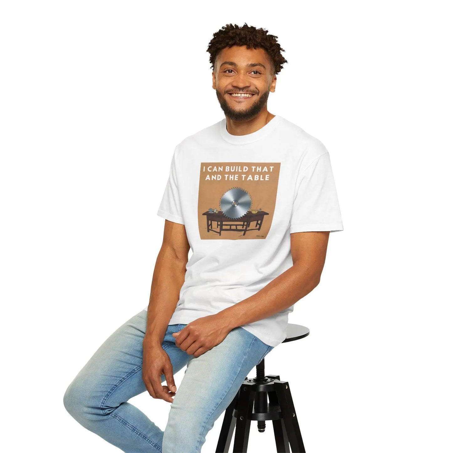Unisex Garment-Dyed T-Shirt | Great Gift for Grandpa, Father & Son | Perfect for Remodelers, Construction Woodworking Trades - Toddcraft