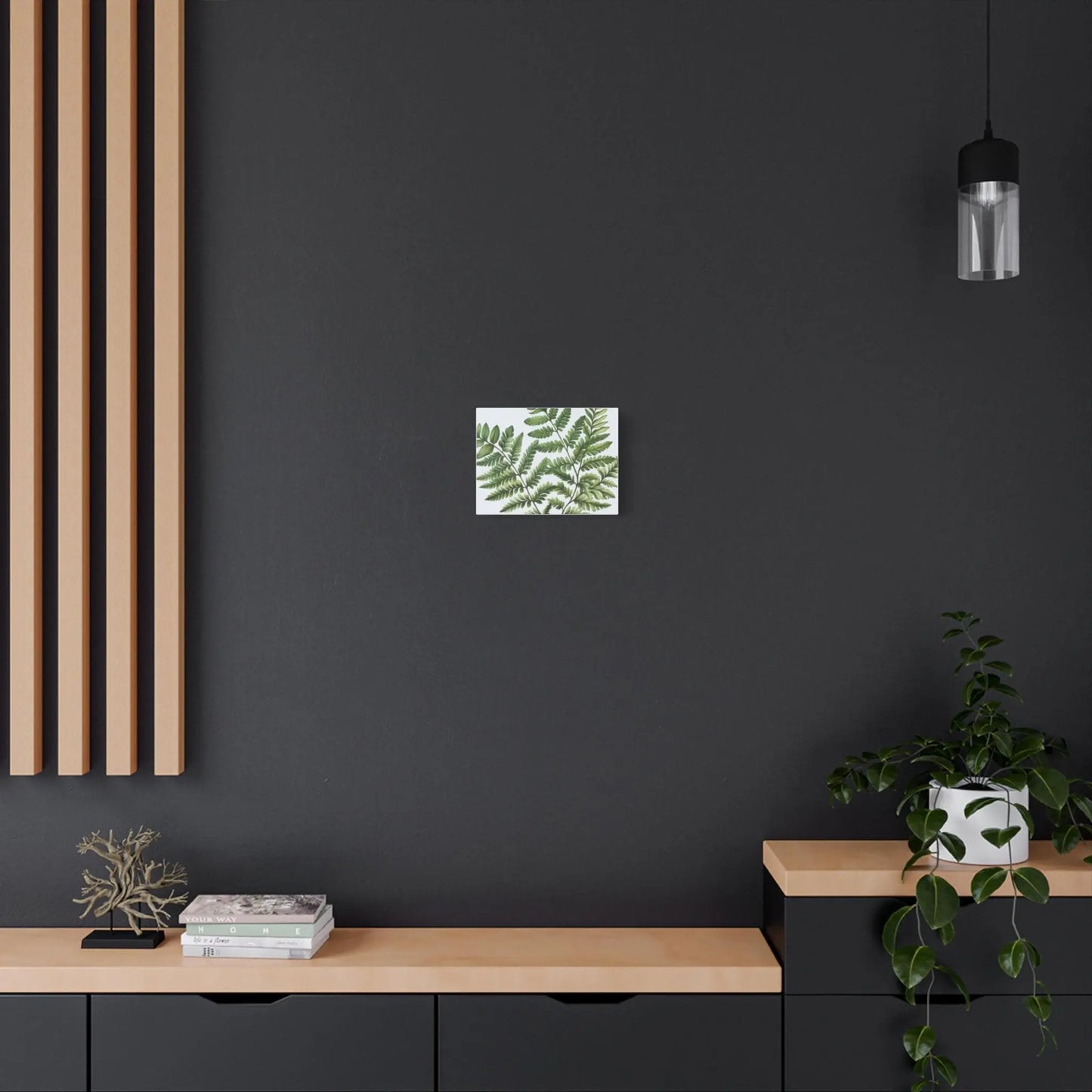 Botanical Nature Wall Art Print Matte Canvas Stretched 1.25" Frame Modern Greenery Décor for Living Room, Bedroom & Office - Toddcraft
