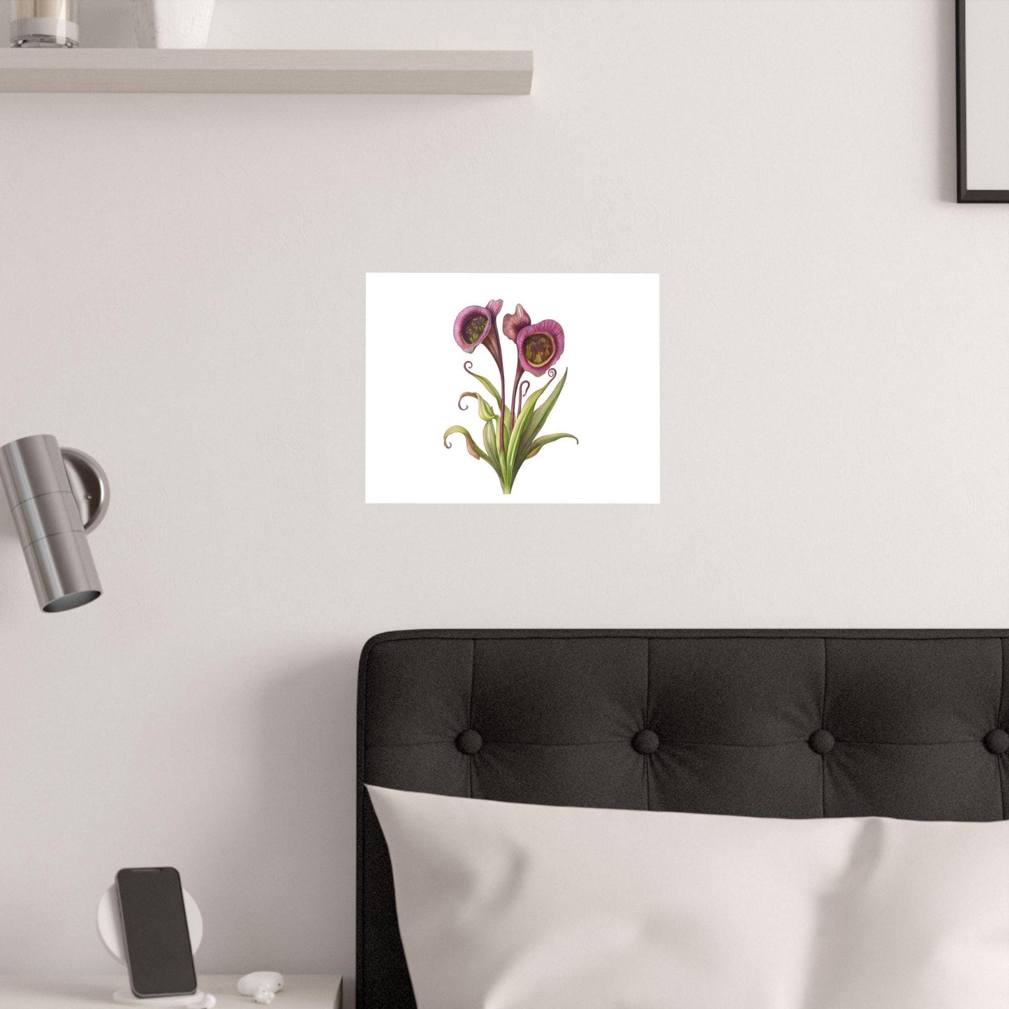 Carnivorous Pitcher Plant Botanical Print - Sarraceniaceae Nature Wall Art, Satin Poster 210gsm, Greenery Home Décor - Toddcraft
