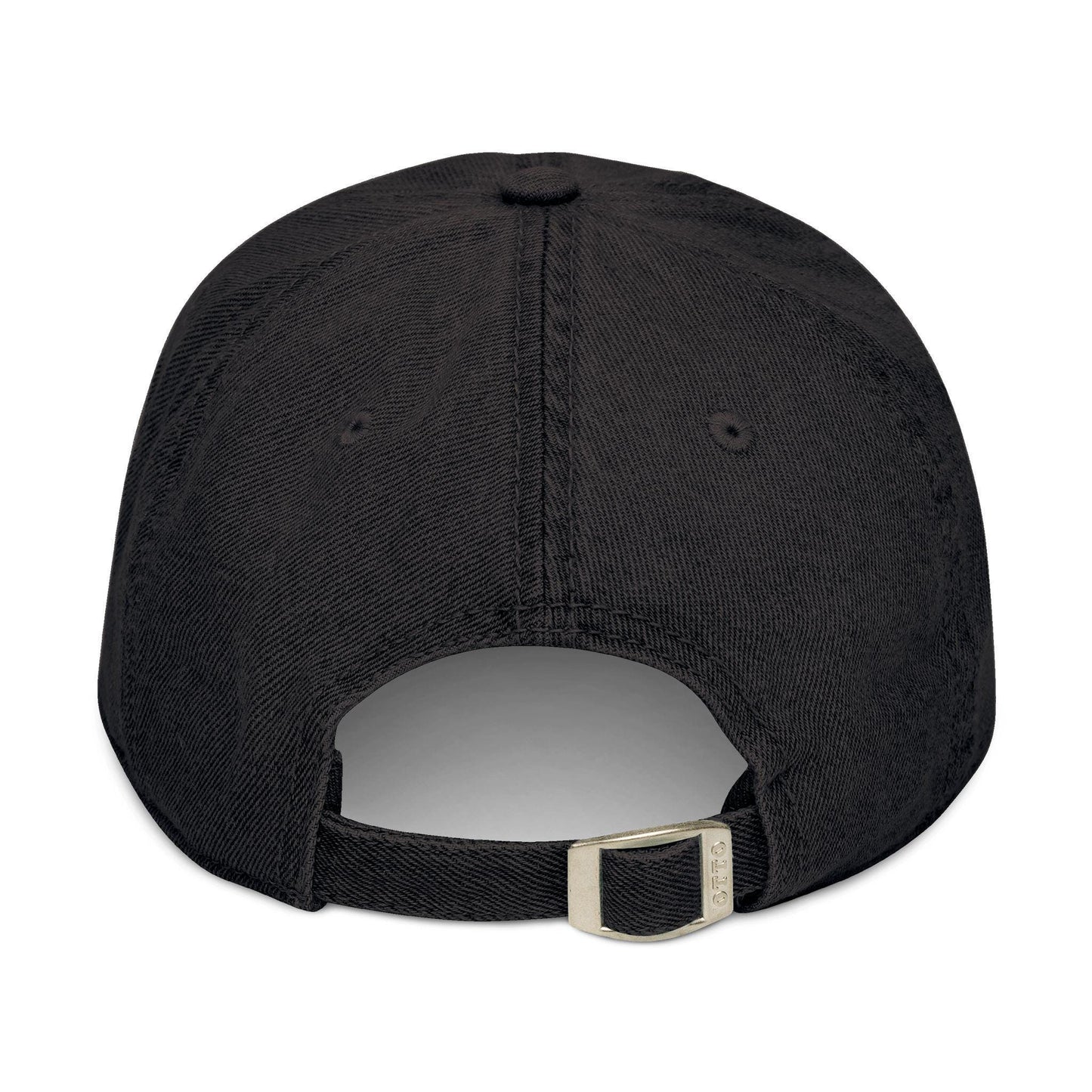 Denim Hat with Embroidered Flying Bats Open Book Design Symbol of Rebirth Death, Gothic Vintage Style Cap - Toddcraft