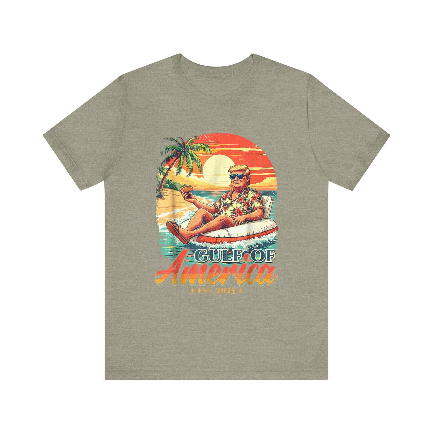 Trump 2025 Unisex Jersey Tee - Gulf of America President Short Sleeve Shirt, Political Gift - Toddcraft