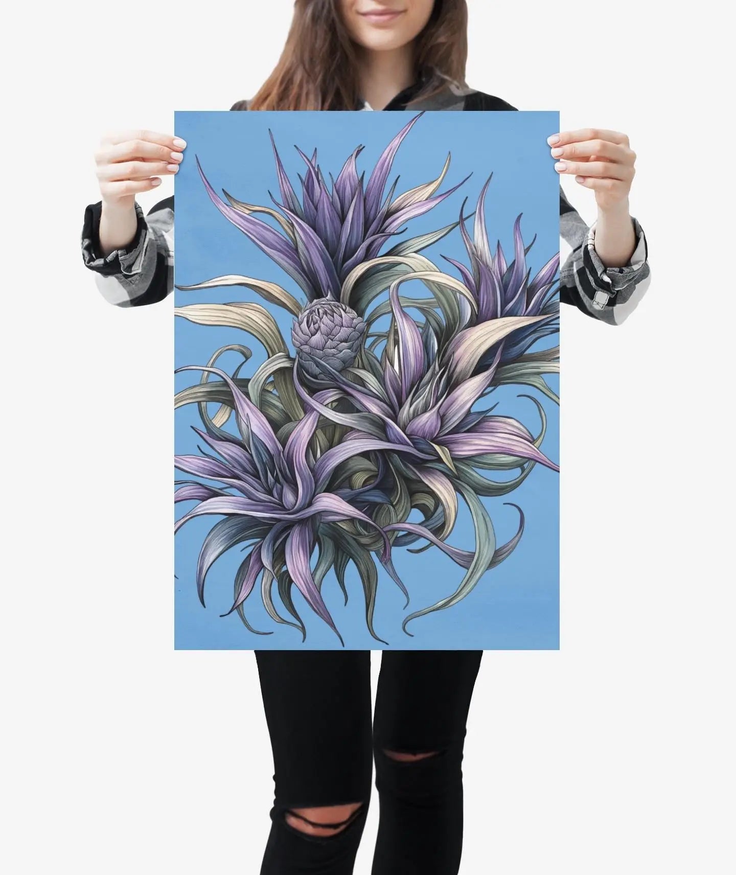 Elegance of the Wild East Fine Art Posters Trumpet of the Pines A Gentian's Whisper Late Bloom Elegance Pine Barren Gentian Botanical print - Toddcraft