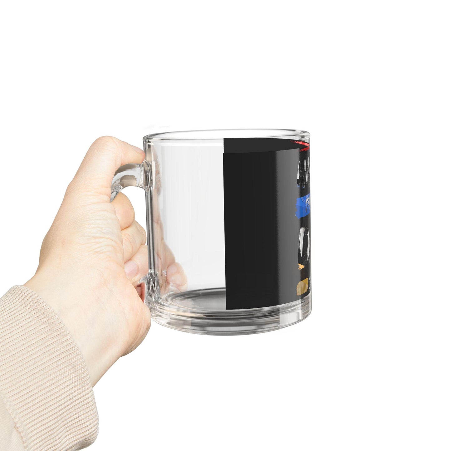 Happy Fathers Day Glass Mug 10oz Coffee & Tea Gift for Dad from Siblings or Wife, Great Fathers Day Present - Toddcraft
