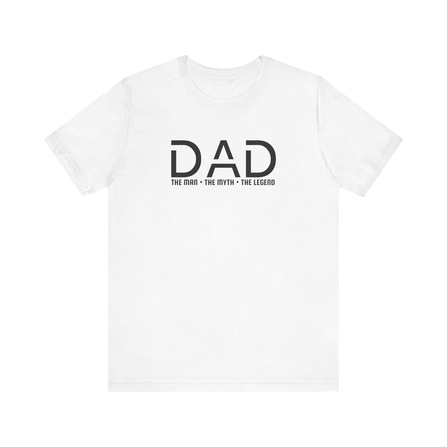 Dad The Man The Myth The Legend T-Shirt, Father's Day Gift Tee for Men, Unisex Jersey Short Sleeve, From Moms, Sons Daughters Celebration - Toddcraft